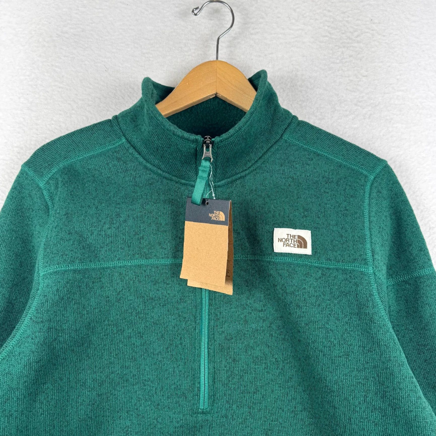 The North Face NEW The North Face Mens Medium Green Gordon Lyons 1/4 Zip Sweater Fleece Size US M / EU 48-50 / 2 - 4 Thumbnail