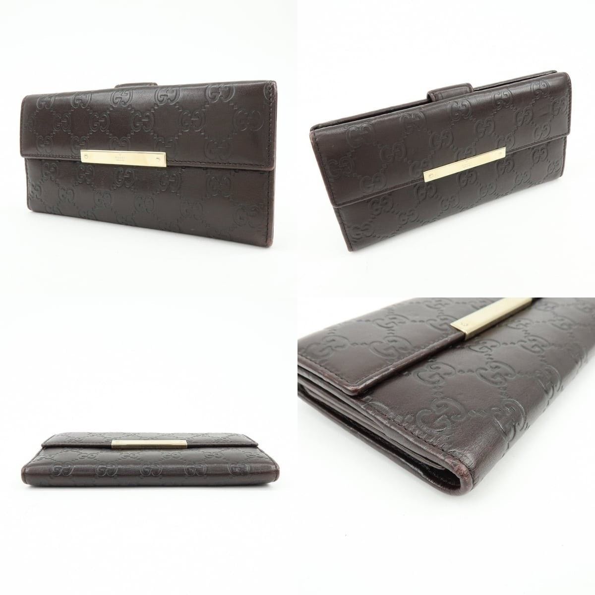 Gucci Gucci Guccissima Leather Long Wallet Brown Size ONE SIZE - 3 Thumbnail