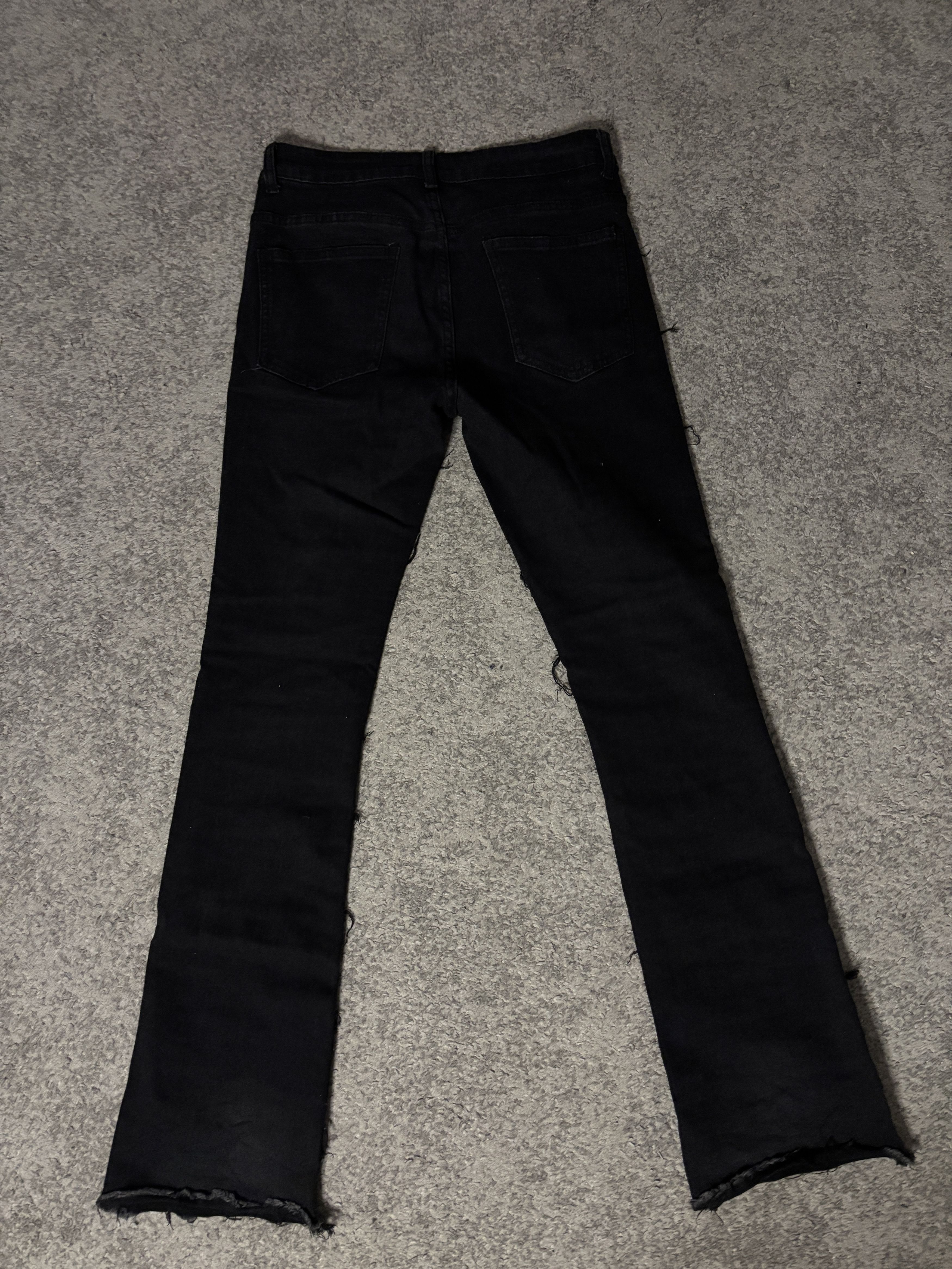 Other Flare Jeans Black Disstressed Size US 28 / EU 44 - 2 Thumbnail