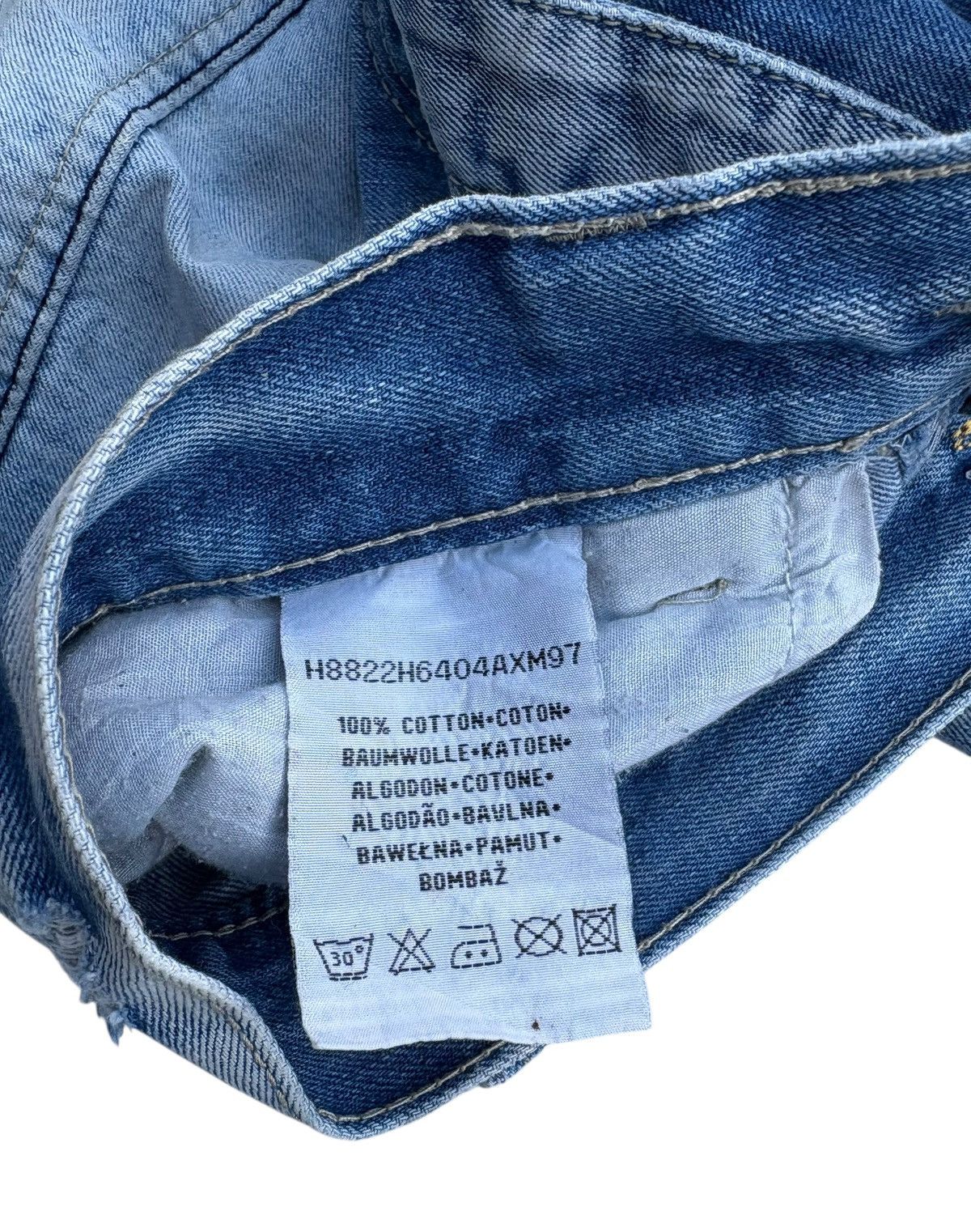 Japanese Brand Eight 2 Nine Loose Rugged Streetwear Denim Size US 33 - 7 Thumbnail