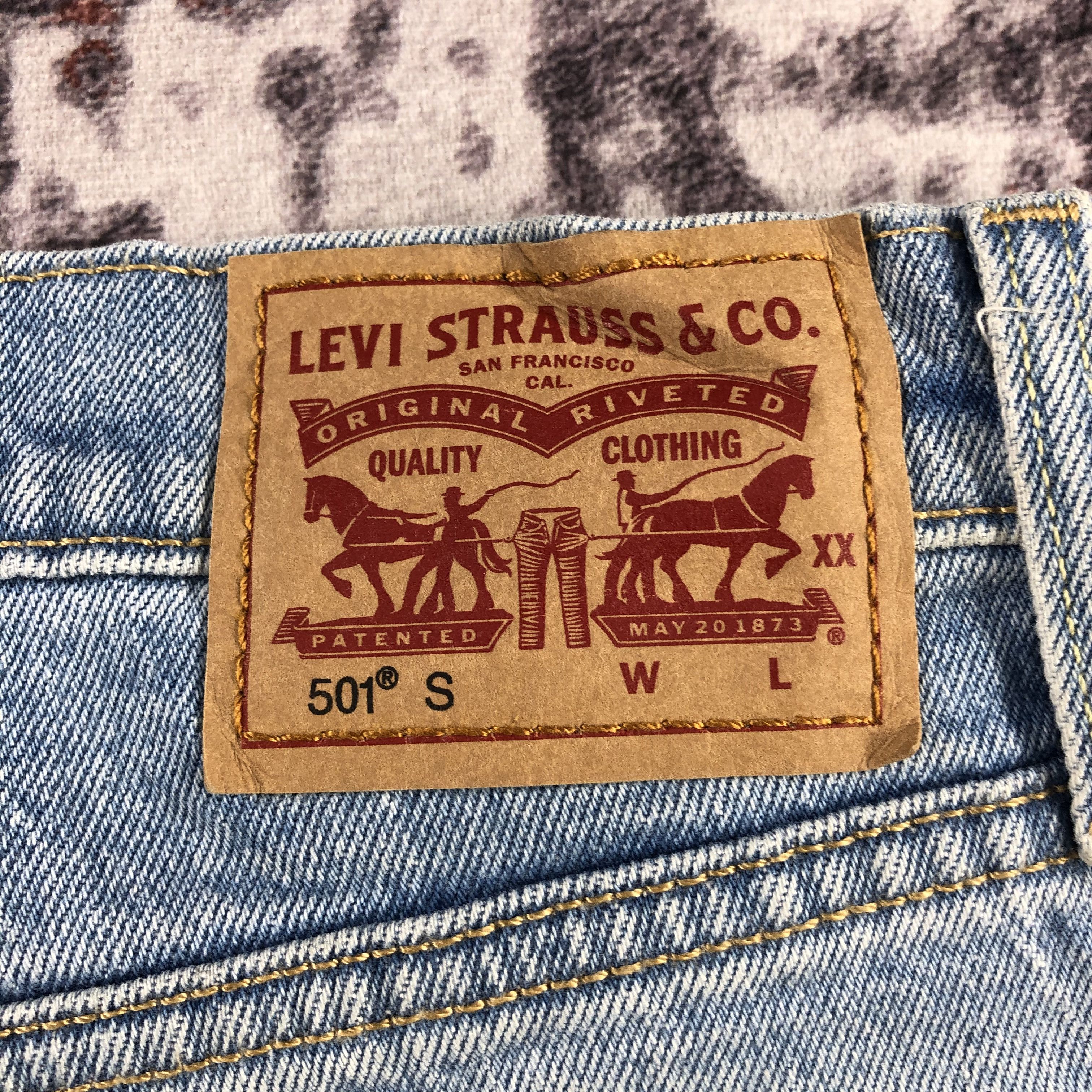 Levi's Vintage Blue Wash Levis 501 Jeans-JM3033 Size US 31 - 6 Thumbnail