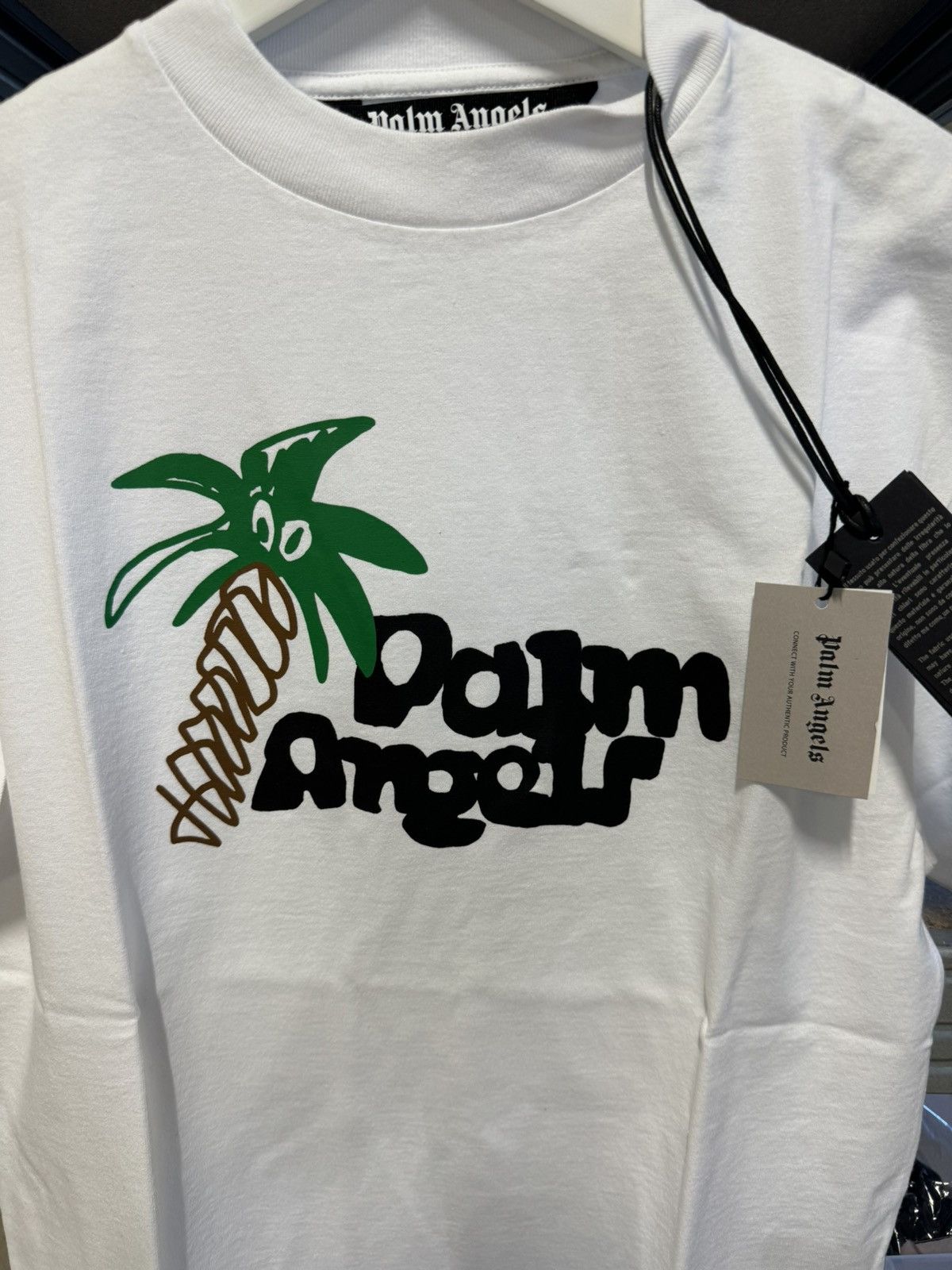 Off-White × Palm Angels Palm Angels Logo T-Shirt NEW 450$ Retail Size US XS / EU 42 / 0 - 2 Thumbnail