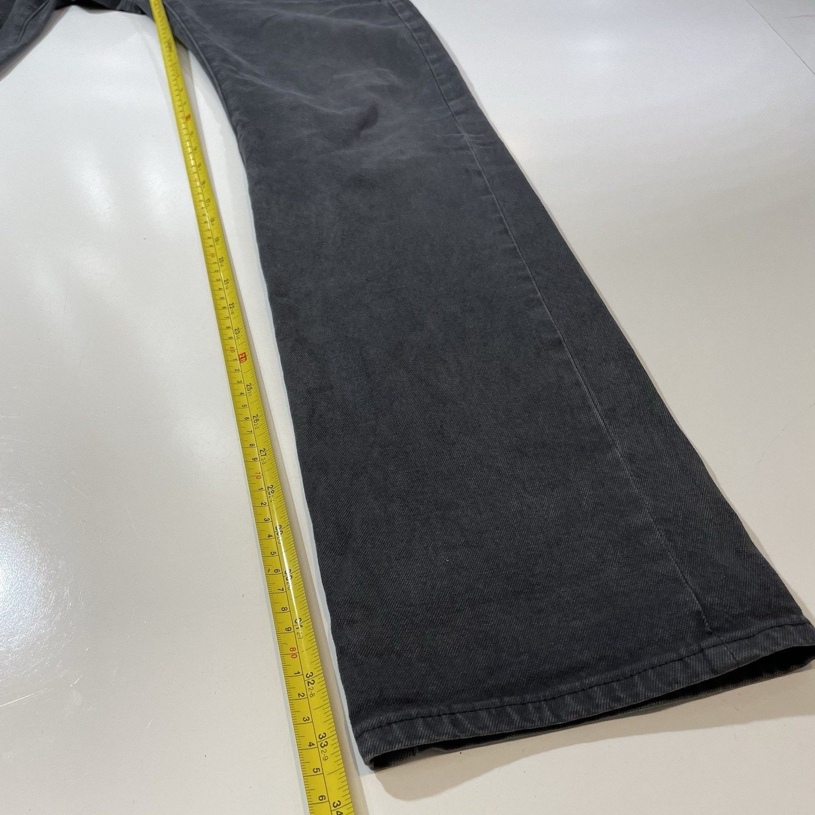 AG Adriano Goldschmied AG Men’s The Matchbox Slim Straight Black Denim Jeans 30x33 Size US 30 / EU 46 - 6 Thumbnail