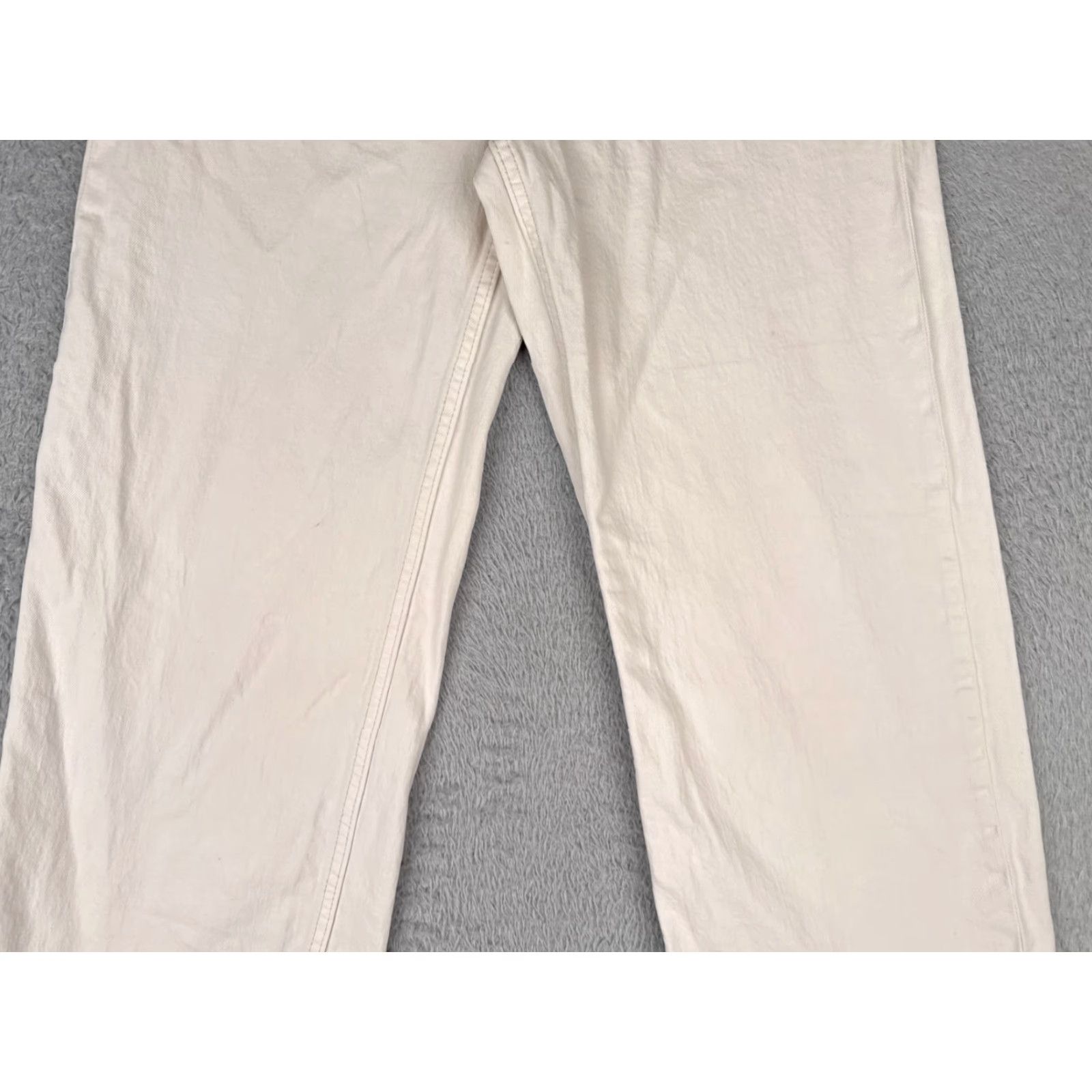 Denime &Denim Jeans White 4 Womens Cotton Denim Cropped High Rise Regular Fit 26x25 Jeans? Size 27" / US 4 / IT 40 - 3 Thumbnail