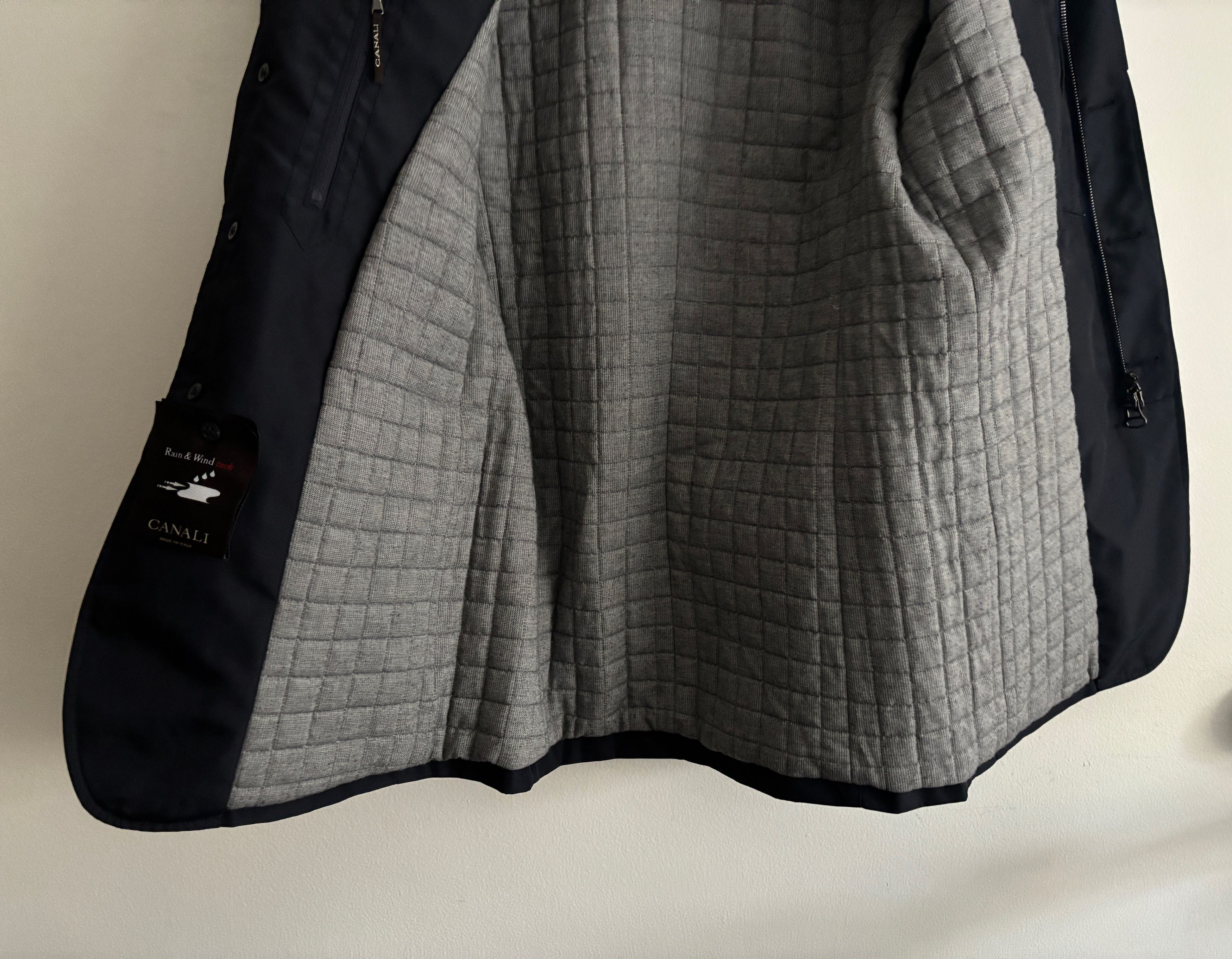 Canali $1600 Rain & Wind Tech Hybrid Zip Jacket/ Sport Coat Size US S / EU 44-46 / 1 - 8 Thumbnail
