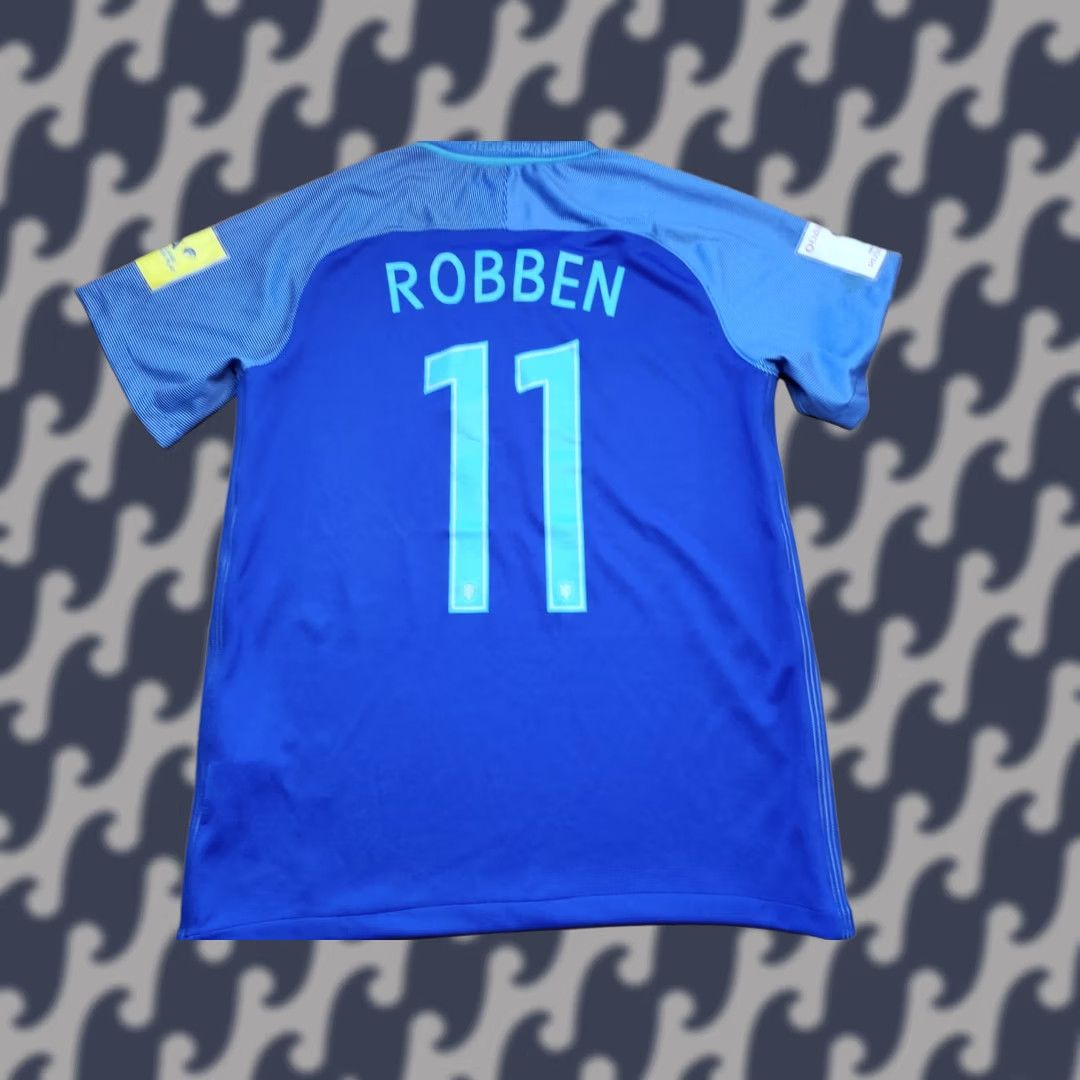 Nike Nike Netherlands 2016 2017 Jersey Size S Arjen Robben #11 Soccer Mens Small Blue Shirt Size US S / EU 44-46 / 1 - 1 Thumbnail