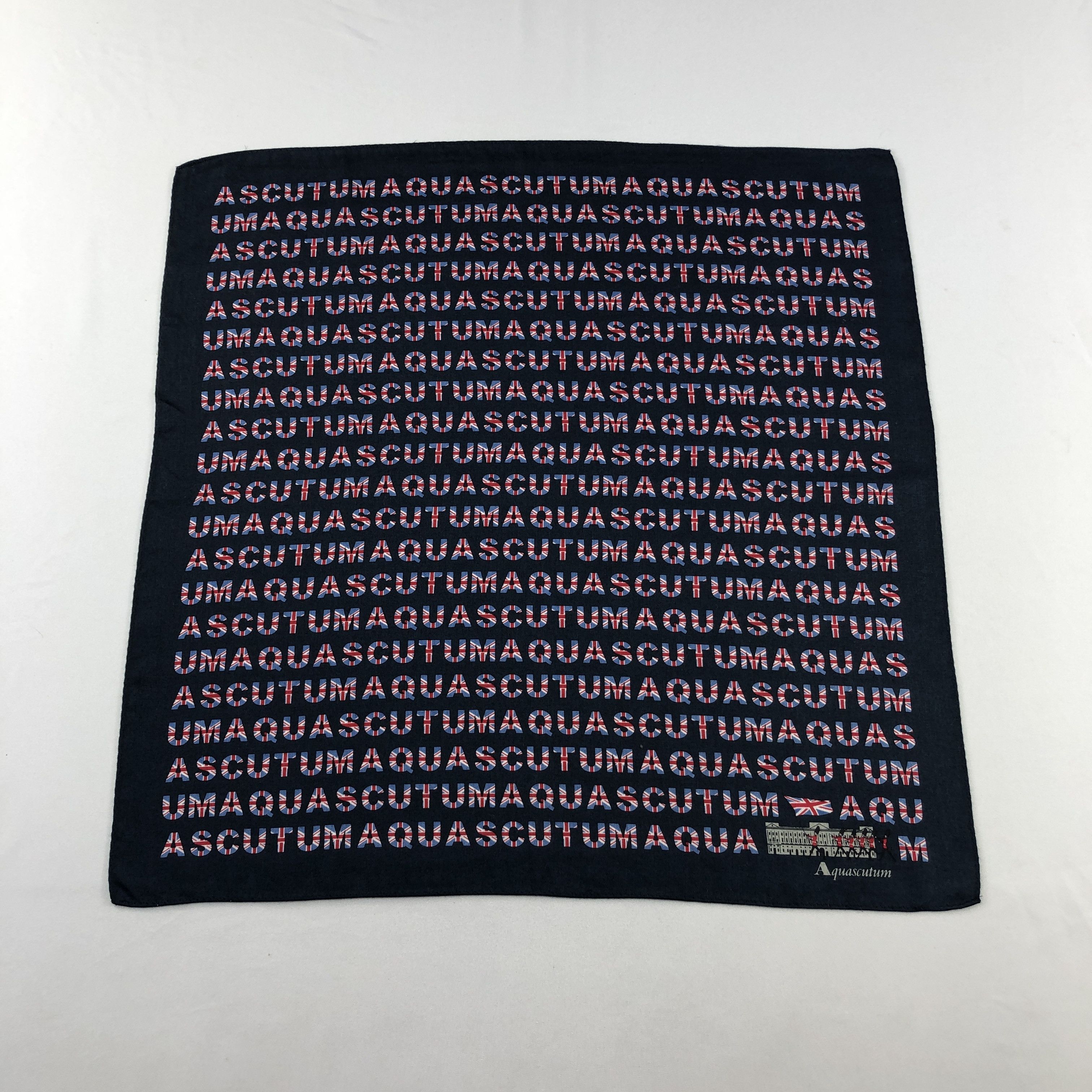 Aquascutum Aquascutum Union Jack Handkerchief Neckerchief Bandana H2996 Size ONE SIZE - 1 Thumbnail