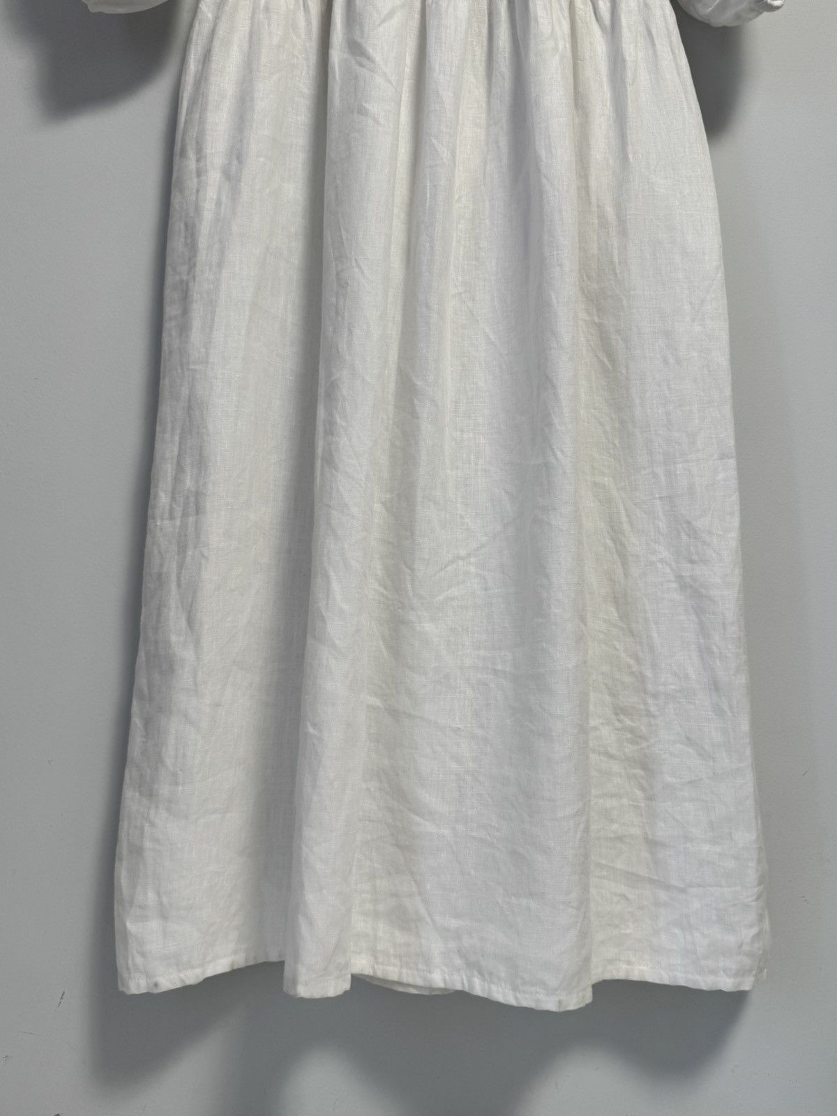Other NINALEUCA Crochet Boho Dress–White Linen Maxi with Knit Top Size M / US 6-8 / IT 42-44 - 18 Thumbnail