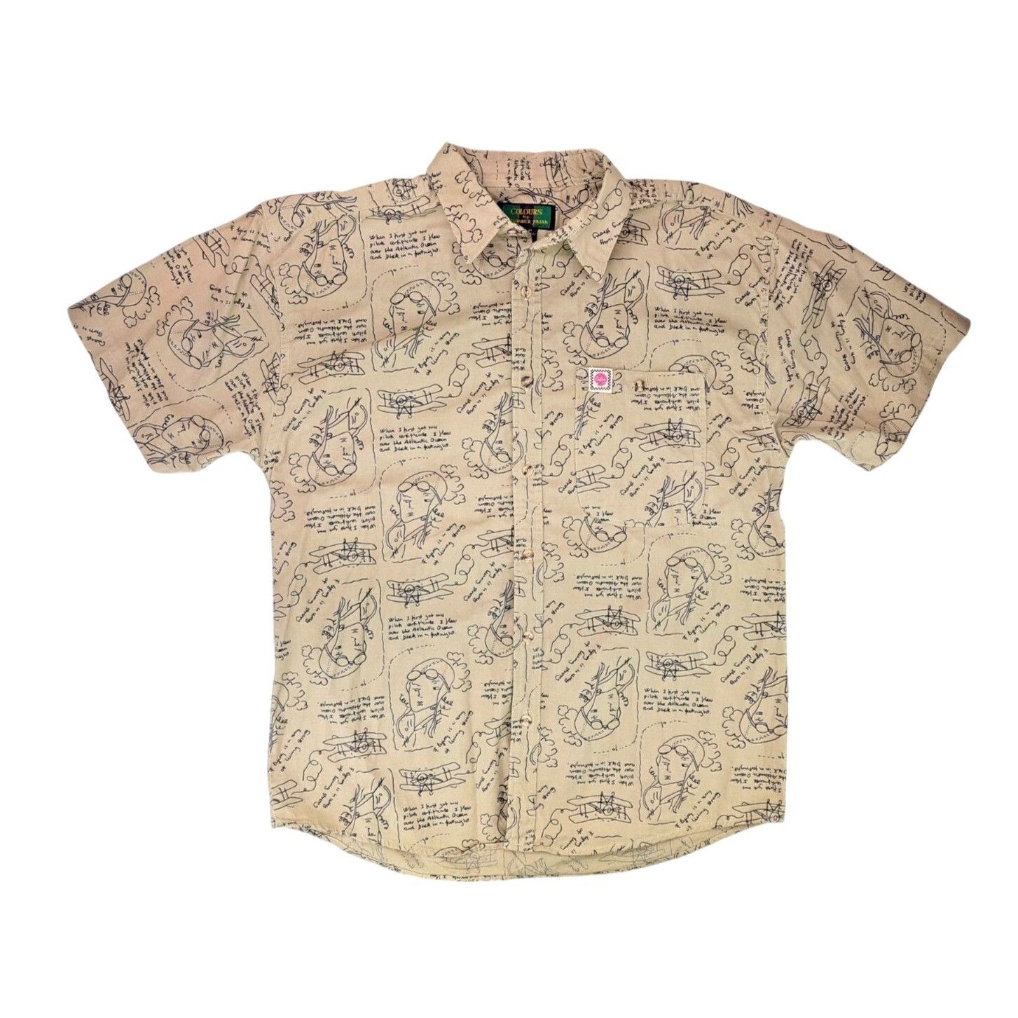 Alexander Julian Vintage Colours Alexander Julian Shirt Men Medium Tan Plane Size US M / EU 48-50 / 2 - 1 Thumbnail