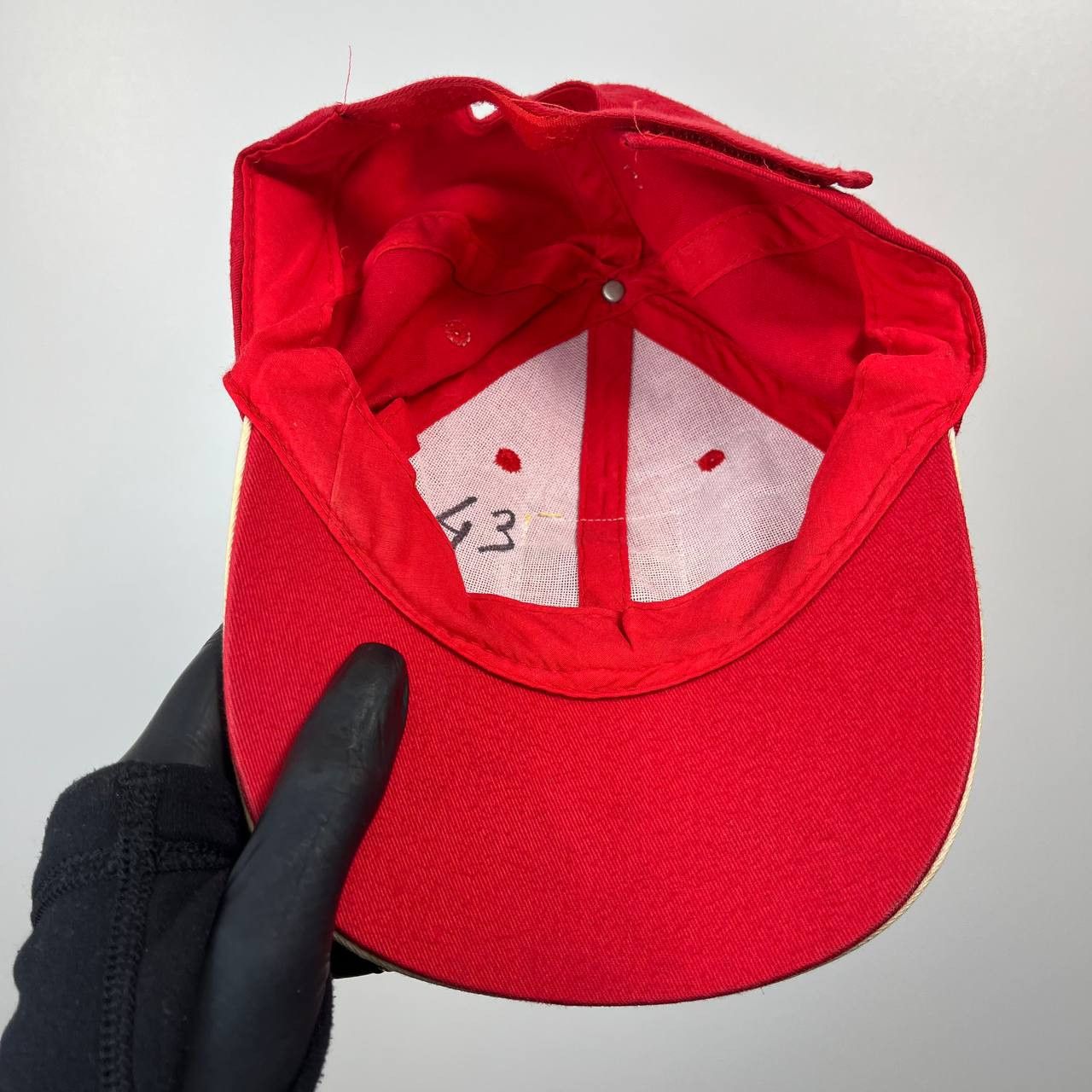 Asics Genoa CFC Football Cap Hat Asics Italy Soccer Adjustable Red Size ONE SIZE - 6 Thumbnail