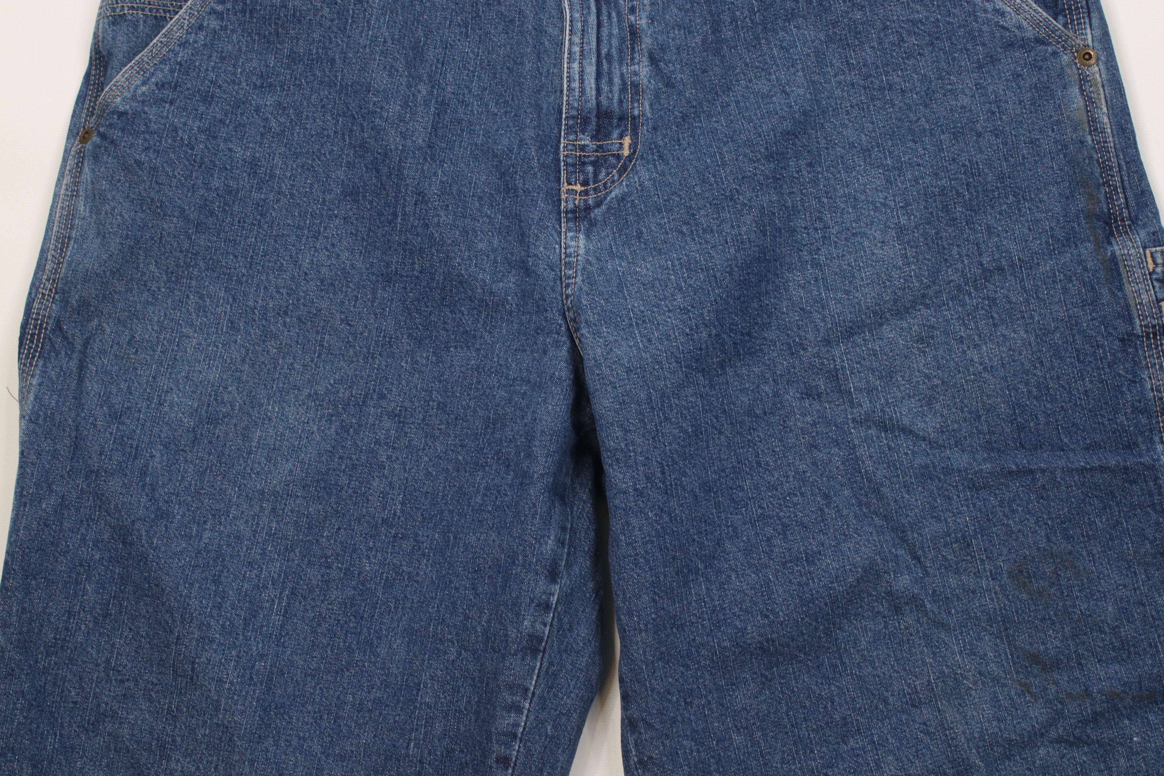 Vintage Vintage 90s Y2K Streetwear Dungaree Denim Jean Shorts Jorts Size US 34 / EU 50 - 3 Thumbnail