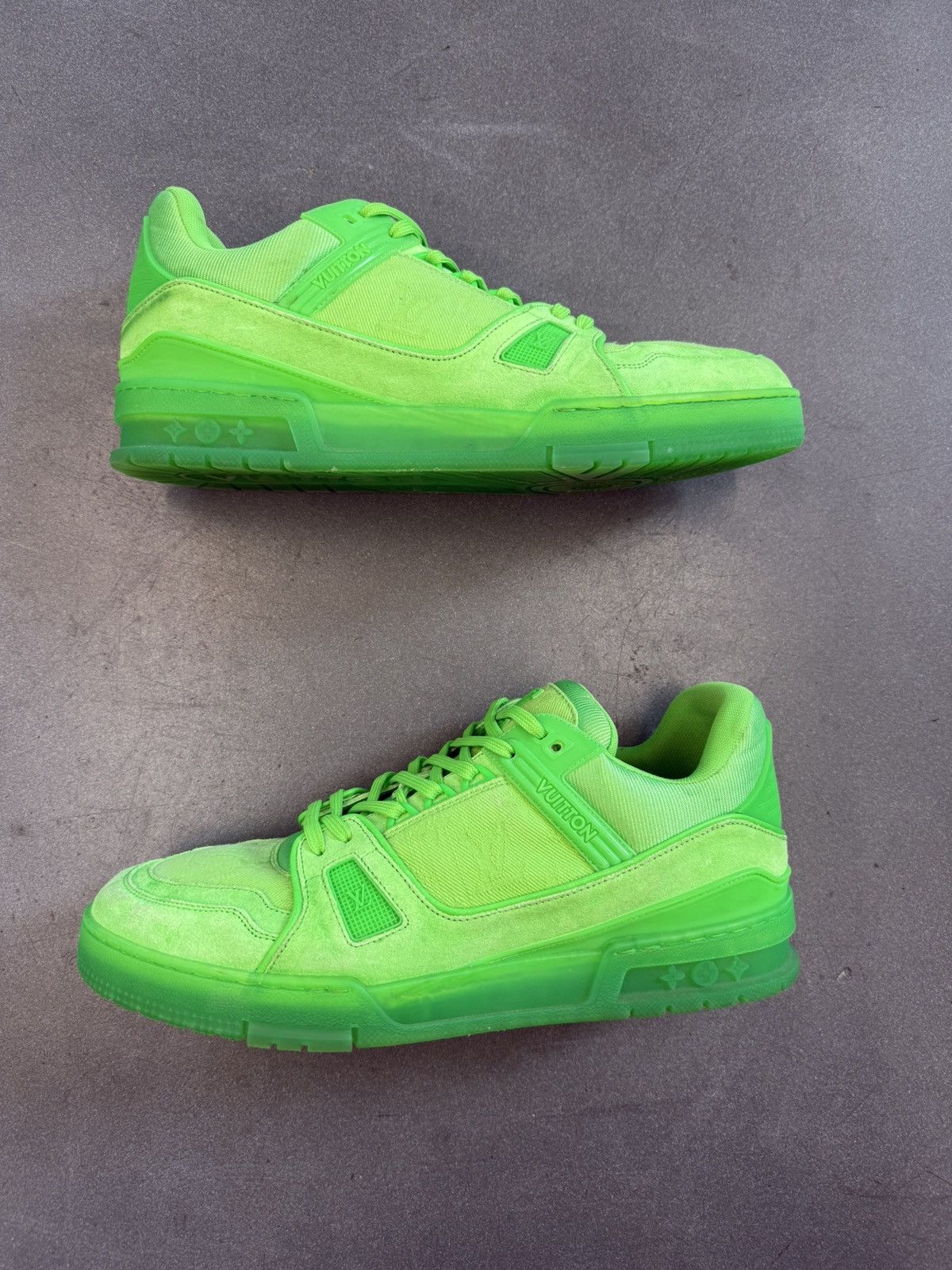 Louis Vuitton Louis Vuitton Trainer Fluorescent Green Size LV 10 / US 11 Size US 11 / EU 44 - 1 Thumbnail