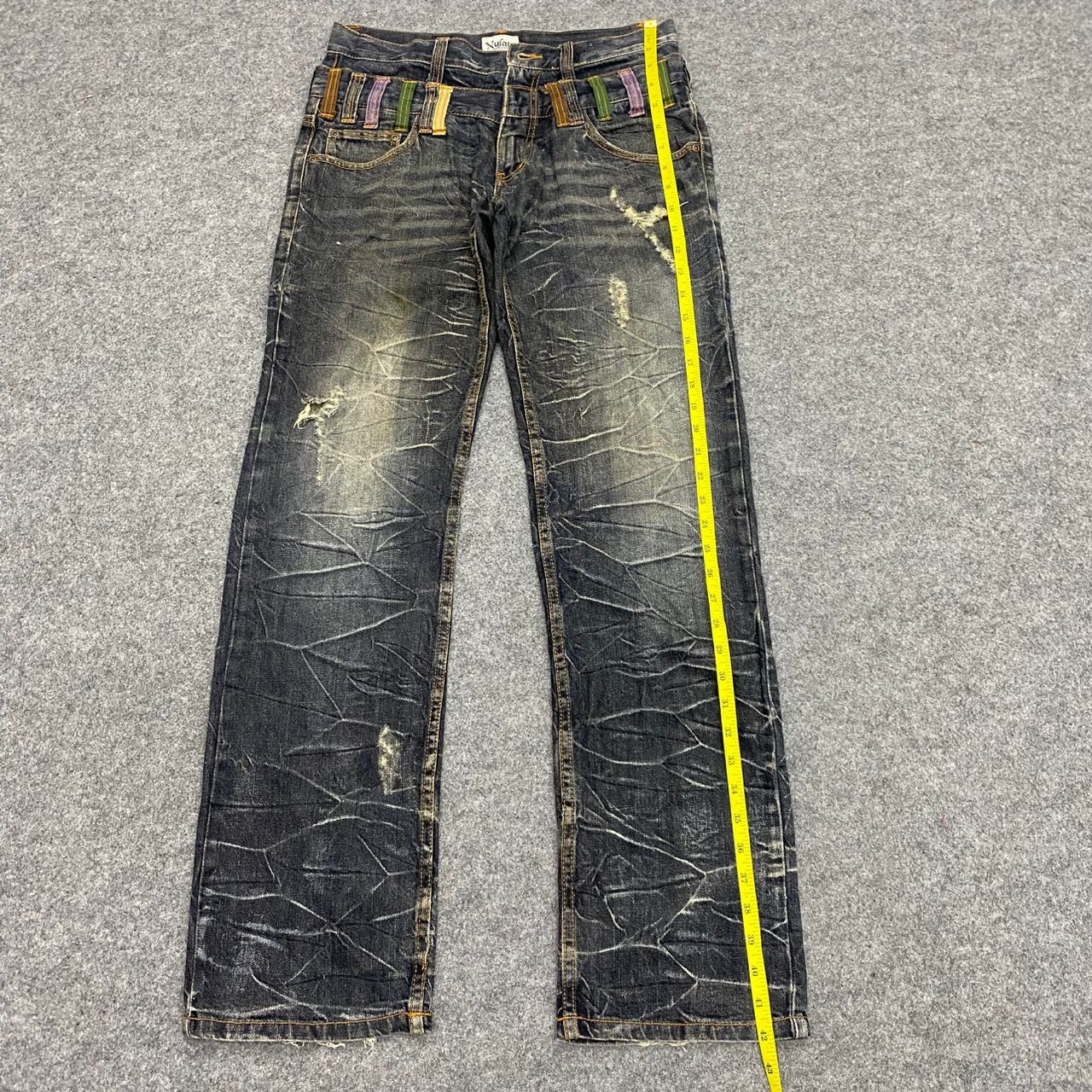 If Six Was Nine 💥Best Offer💥 Nylaus Clothing Double Waist Distressed Denim Size US 32 / EU 48 - 3 Thumbnail