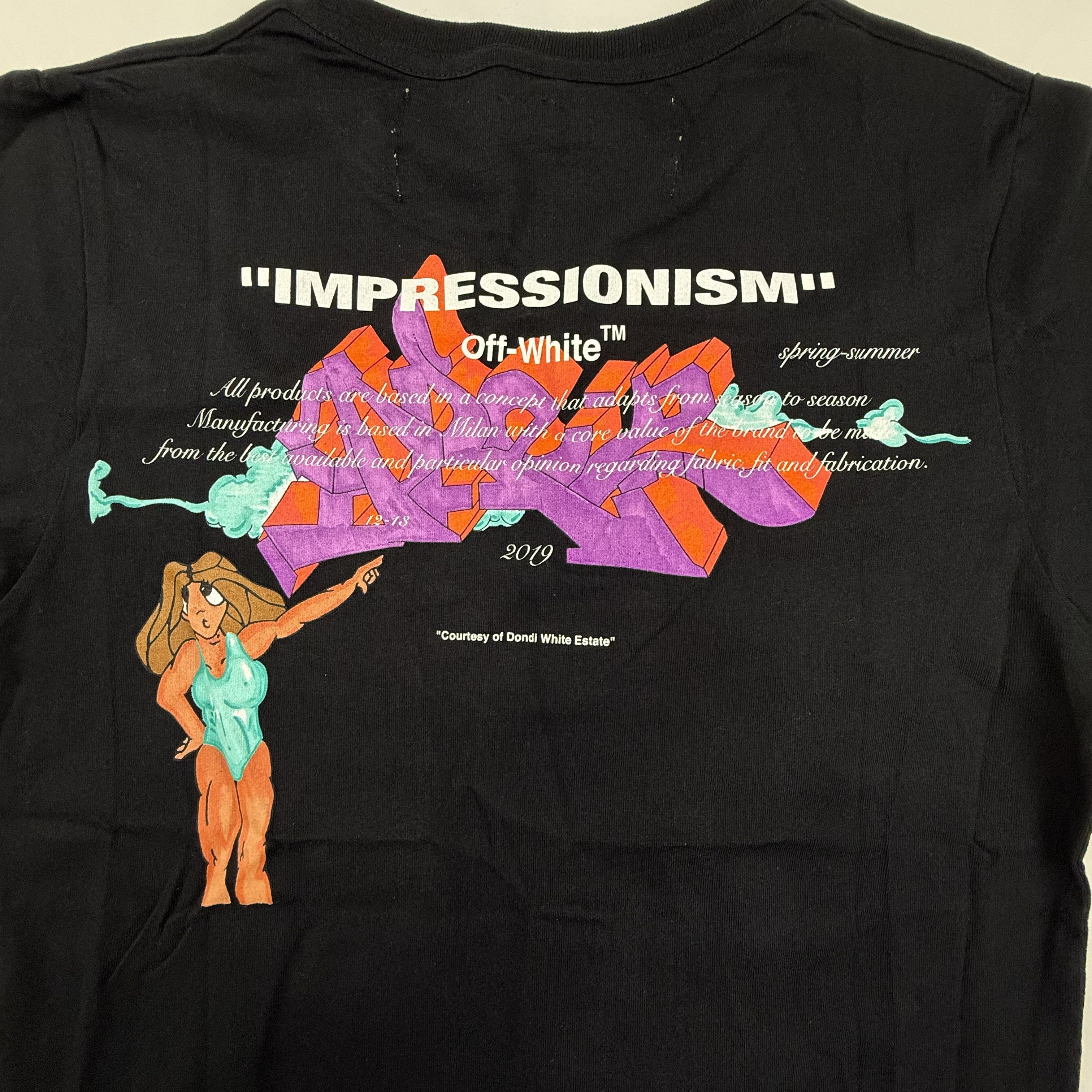Off-White Off-White Virgil Abloh Dondi White Impressionism T-Shirt XS Size US XS / EU 42 / 0 - 9 Thumbnail