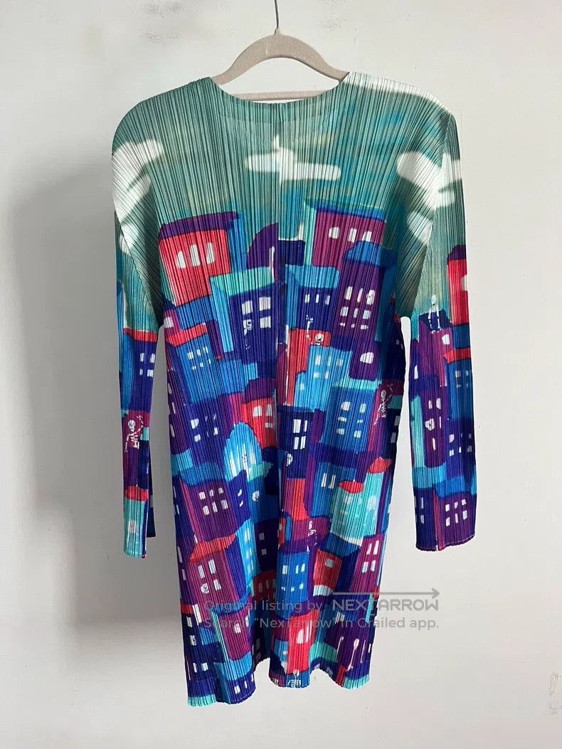 Issey Miyake Issey Miyake Blue Coat Size L / US 10 / IT 46 - 2 Thumbnail