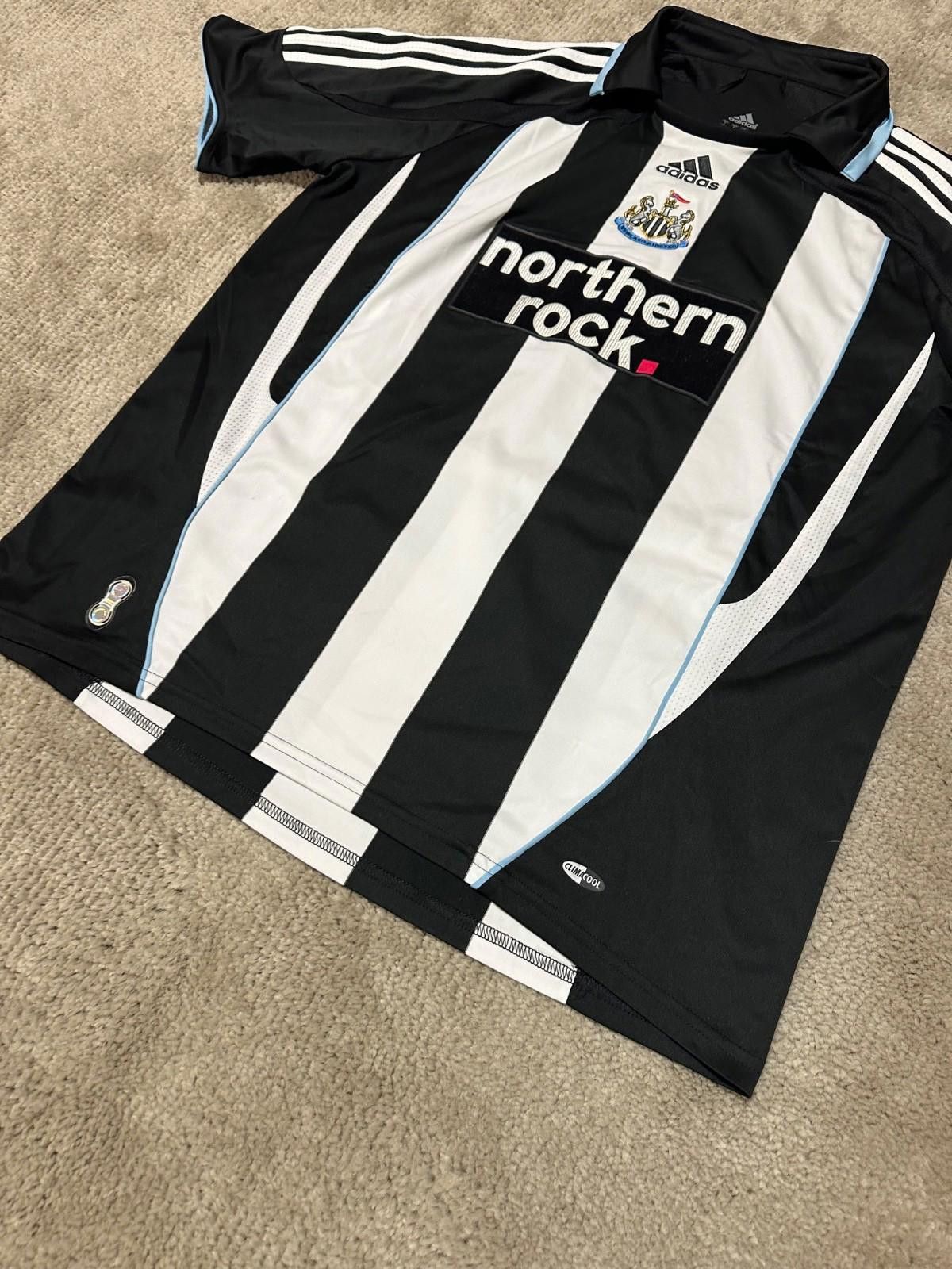 Adidas Milner #16 Newcastle United 2007/09 Soccer Jersey Football Size US L / EU 52-54 / 3 - 2 Thumbnail