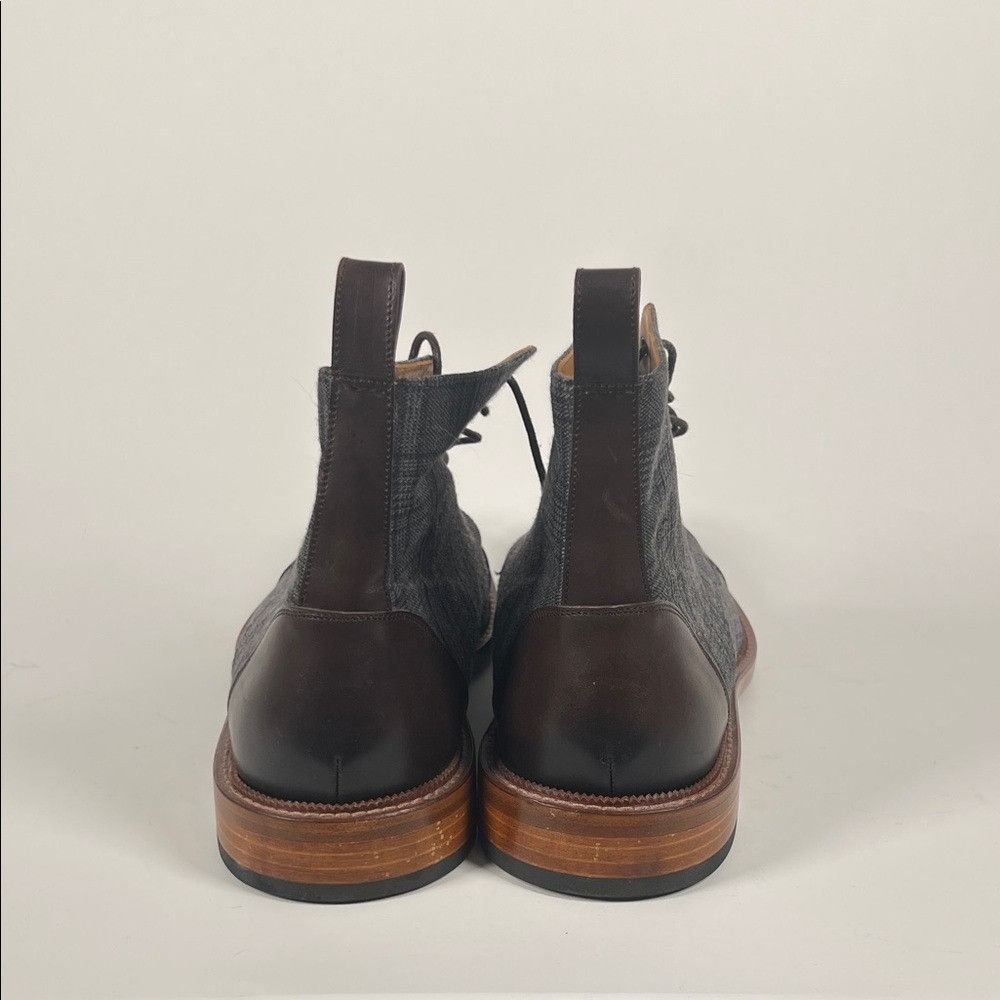 TAFT Taft Charcoal Plaid Leather Men's Boots Size US 10 / EU 43 - 4 Thumbnail