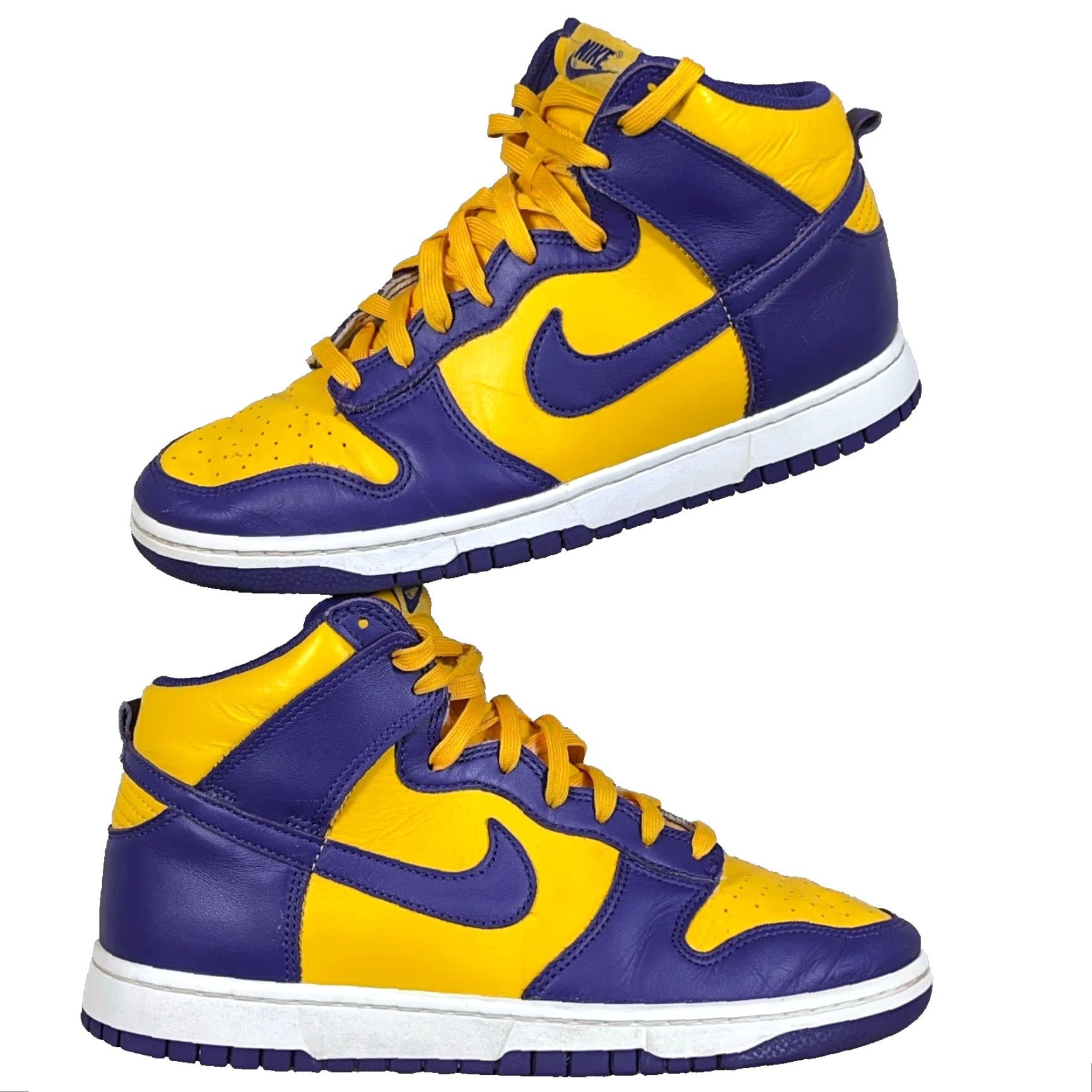 Nike Nike Dunk Hi Men’s Size 10 Retro Lakers Court Purple Gold DD1399-500 Basketball High Top Sneaker Size US 9 / EU 42 - 2 Thumbnail