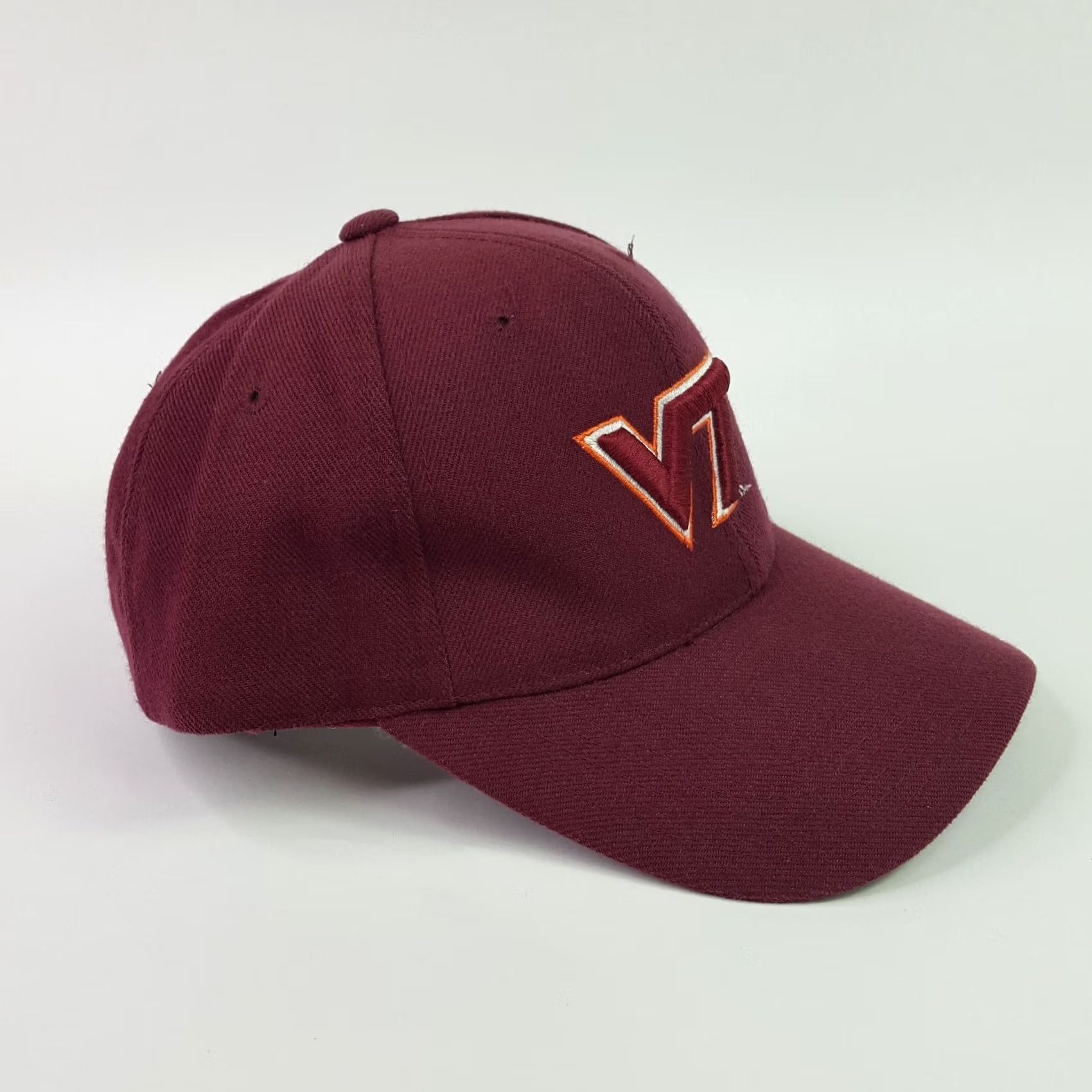 Vintage VINTAGE Virginia Tech VT Wool Blend NCAA Snapback Hat Baseball Cap University Hat Mens Adjustable Red Embroidered 90s College University Size ONE SIZE - 5 Thumbnail