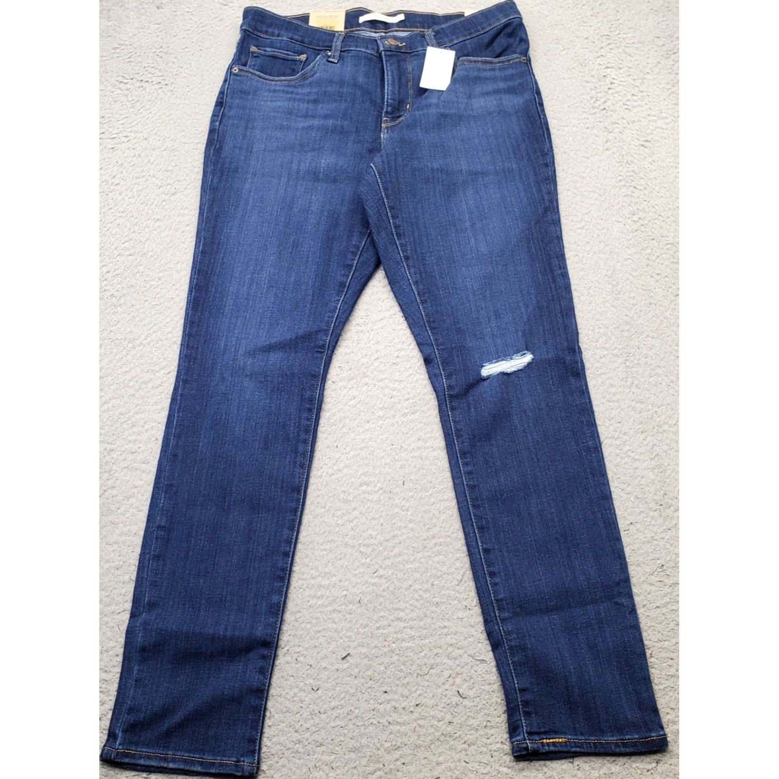 Levi's Levi's Jeans Womens 30/30 Blue Denim Stellar Stretch Mid-Rise 311 Shaping Skinny Jeans Size 30" / US 8 / IT 44 - 2 Thumbnail