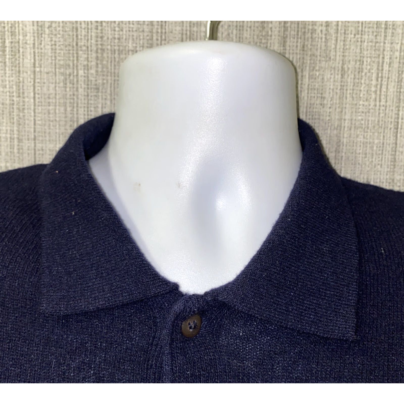 Vintage VINTAGE Mister Lull Mens Blue Wool Italian Made Henley Style Sweater XL Size US XL / EU 56 / 4 - 4 Thumbnail