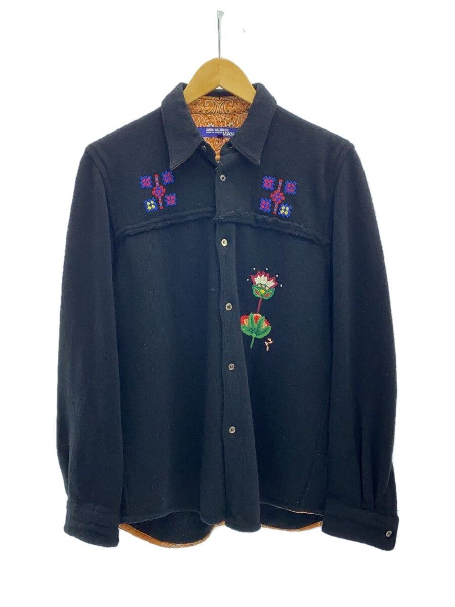 Junya Watanabe 2003 Flower Embroidery Wool Buttonup Size US M / EU 48-50 / 2 - 1 Thumbnail