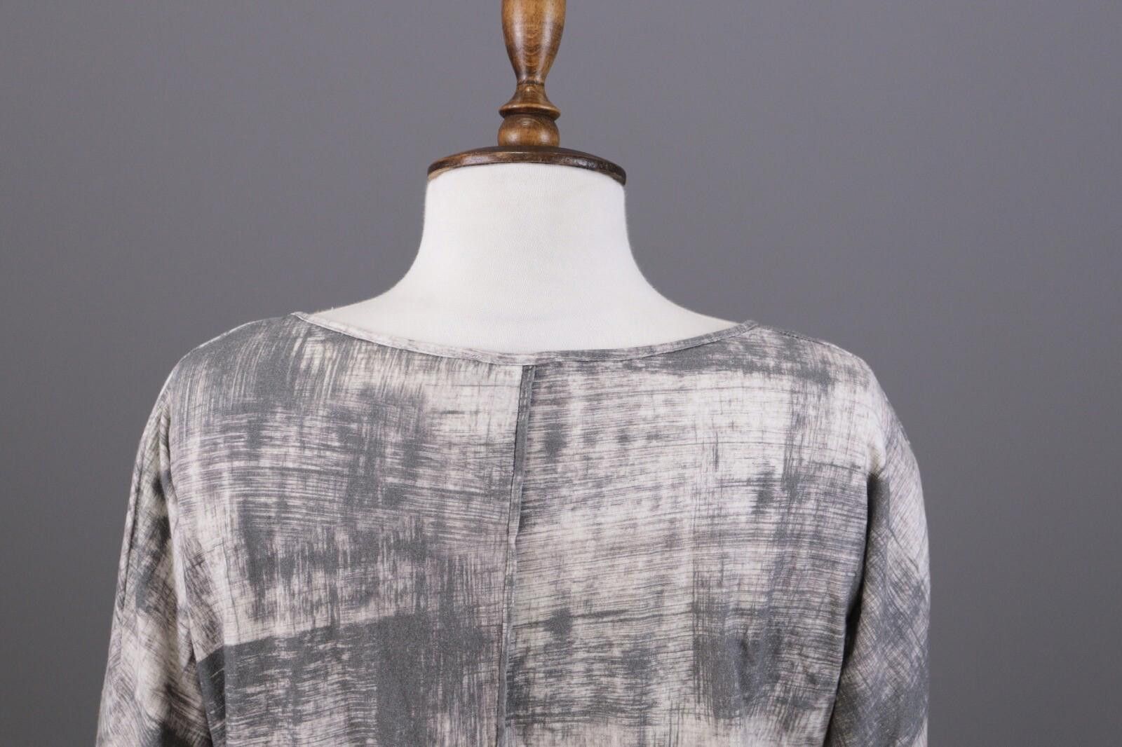 Oscar De La Renta Oska Gray Printed 3/4 Sleeve Top Shirt Size 1 / S Size M / US 6-8 / IT 42-44 - 8 Thumbnail