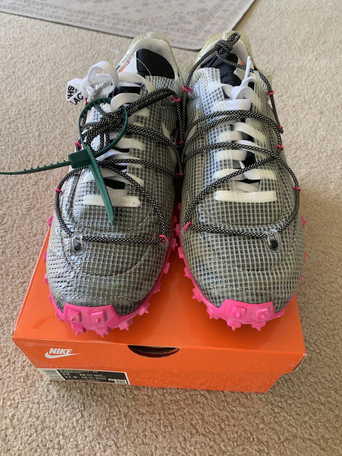 Nike × Off-White Waffle Racer Size US 11.5 / EU 44-45 - 10 Thumbnail