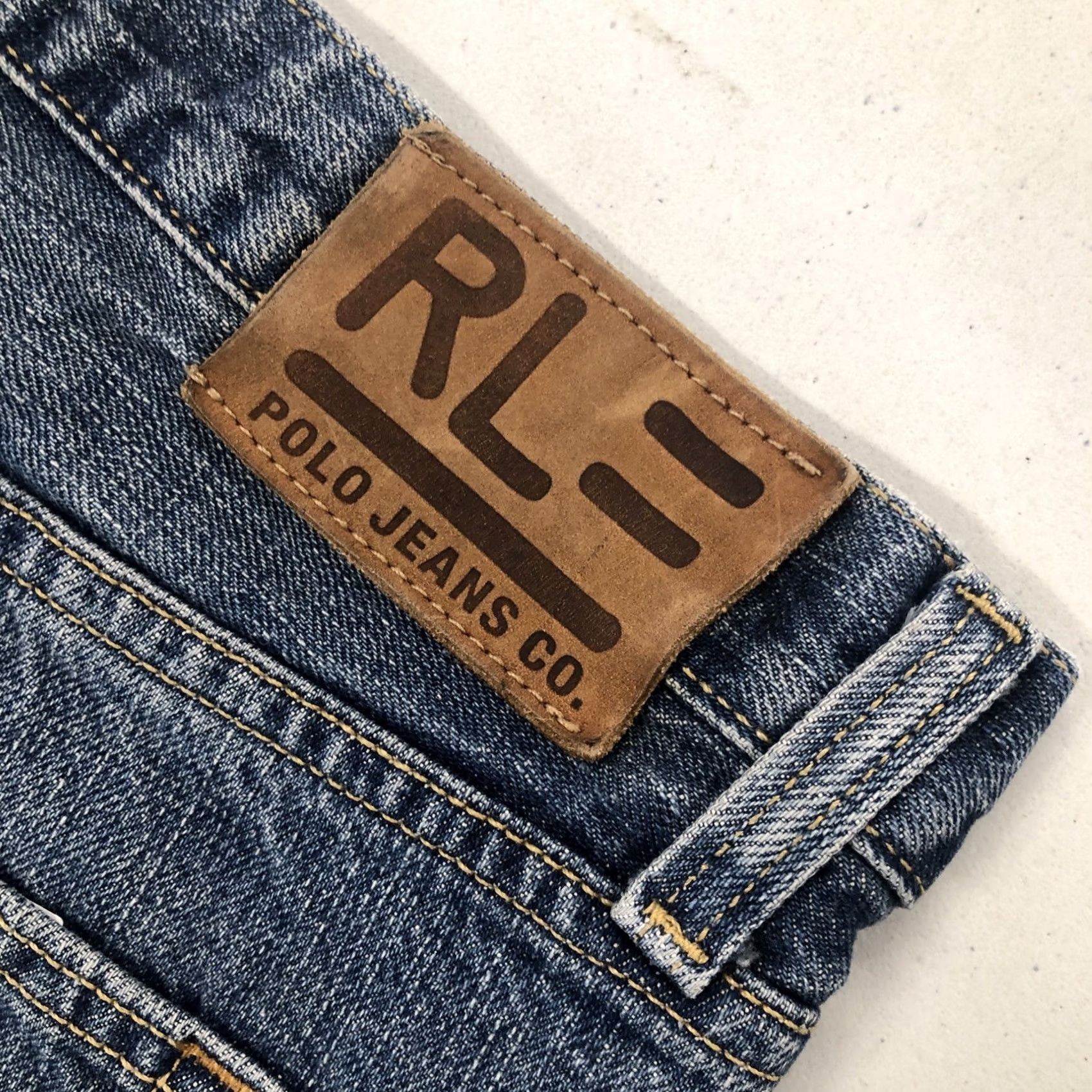 Polo Ralph Lauren VINTAGE Polo Ralph Lauren Hayden Jeans Mens 36x34 Relaxed Fit Straight Leg Blue Denim 90s Grunge Retro Polo Jeans Company Mens Jeans Size US M / EU 48-50 / 2 - 2 Thumbnail