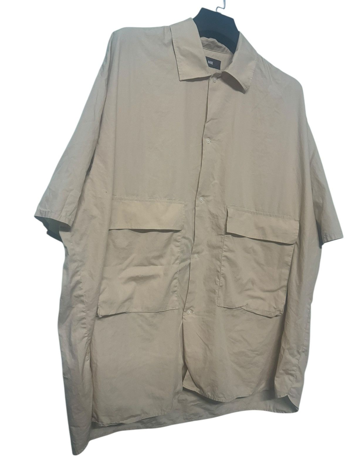 HARE HARE BUTTON UP DOUBLE POCKET OVERSIZE BAGGY SHIRT RARE STYLE Size US XXL / EU 58 / 5 - 3 Thumbnail