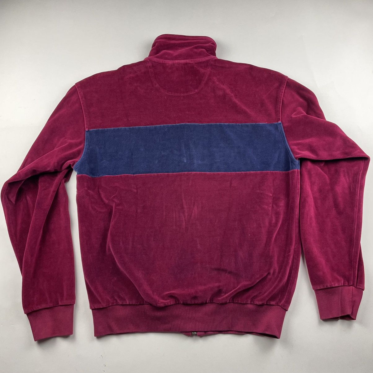 Nordstrom Vintage 80’s Nordstrom Brand Velour Track Jacket Magenta Size US L / EU 52-54 / 3 - 2 Thumbnail
