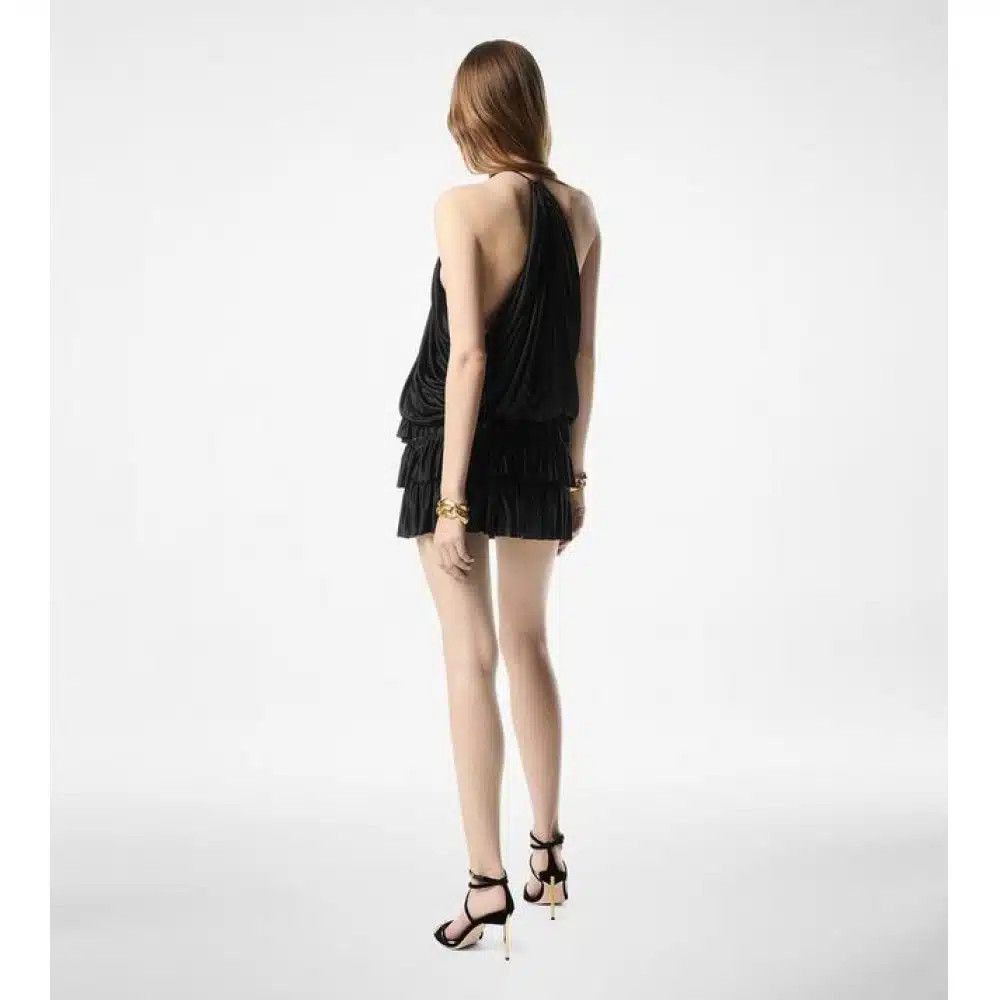 Tom Ford o1loc1c0825 W3551 Ida Velvet Sandals in Black Size US 9 / IT 39 - 4 Thumbnail