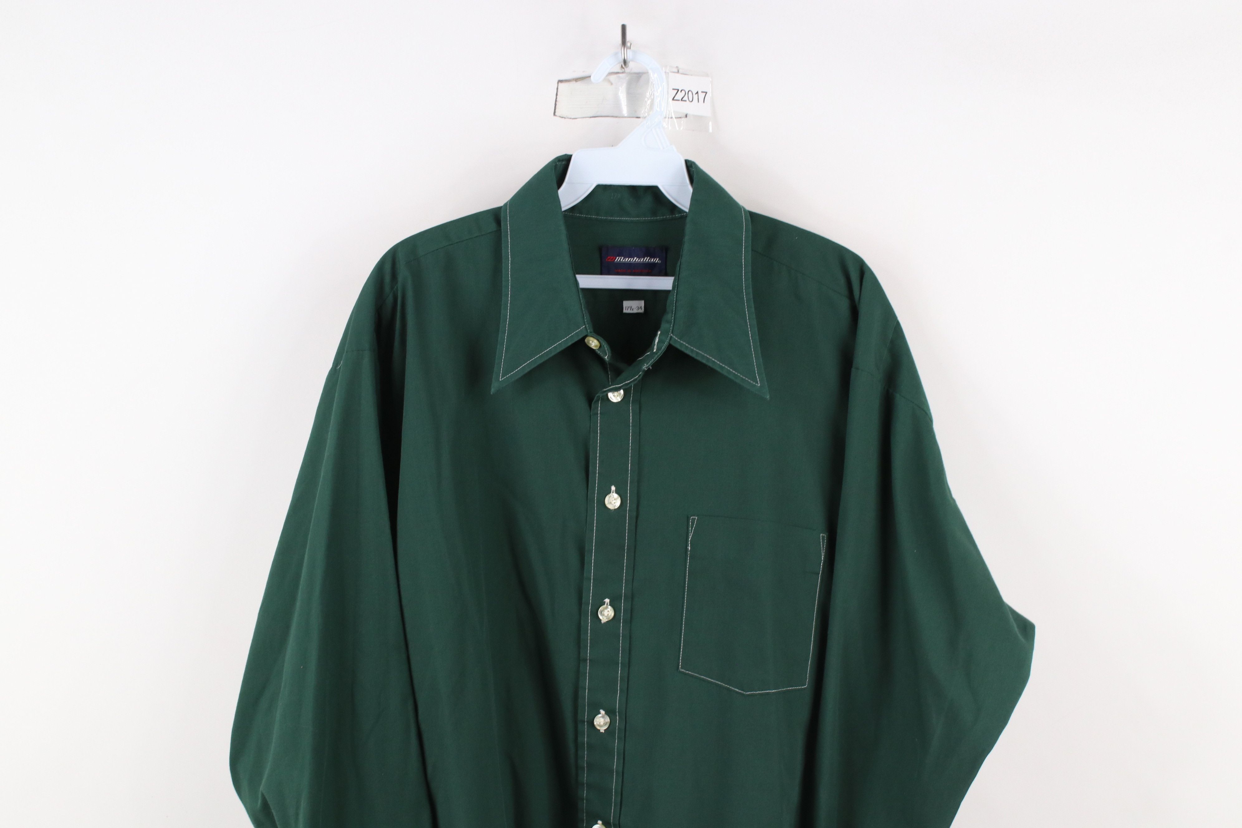 Vintage Vintage 70s Streetwear Collared Long Sleeve Button Shirt USA Size US L / EU 52-54 / 3 - 2 Thumbnail