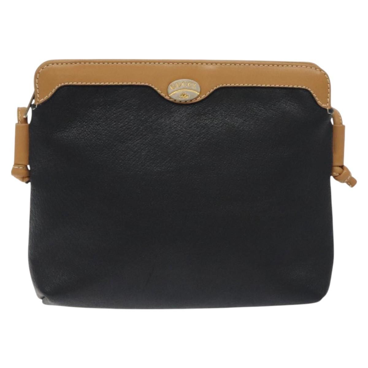 Gucci GUCCI Shoulder Bag Leather Black Size ONE SIZE - 2 Thumbnail