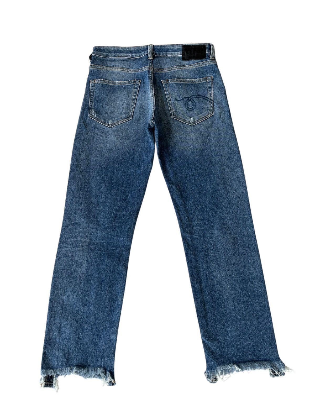R13 🔥R13 STRAIGHT BOY DISTREESED DENIM JEANS Size 27" / US 4 / IT 40 - 2 Thumbnail