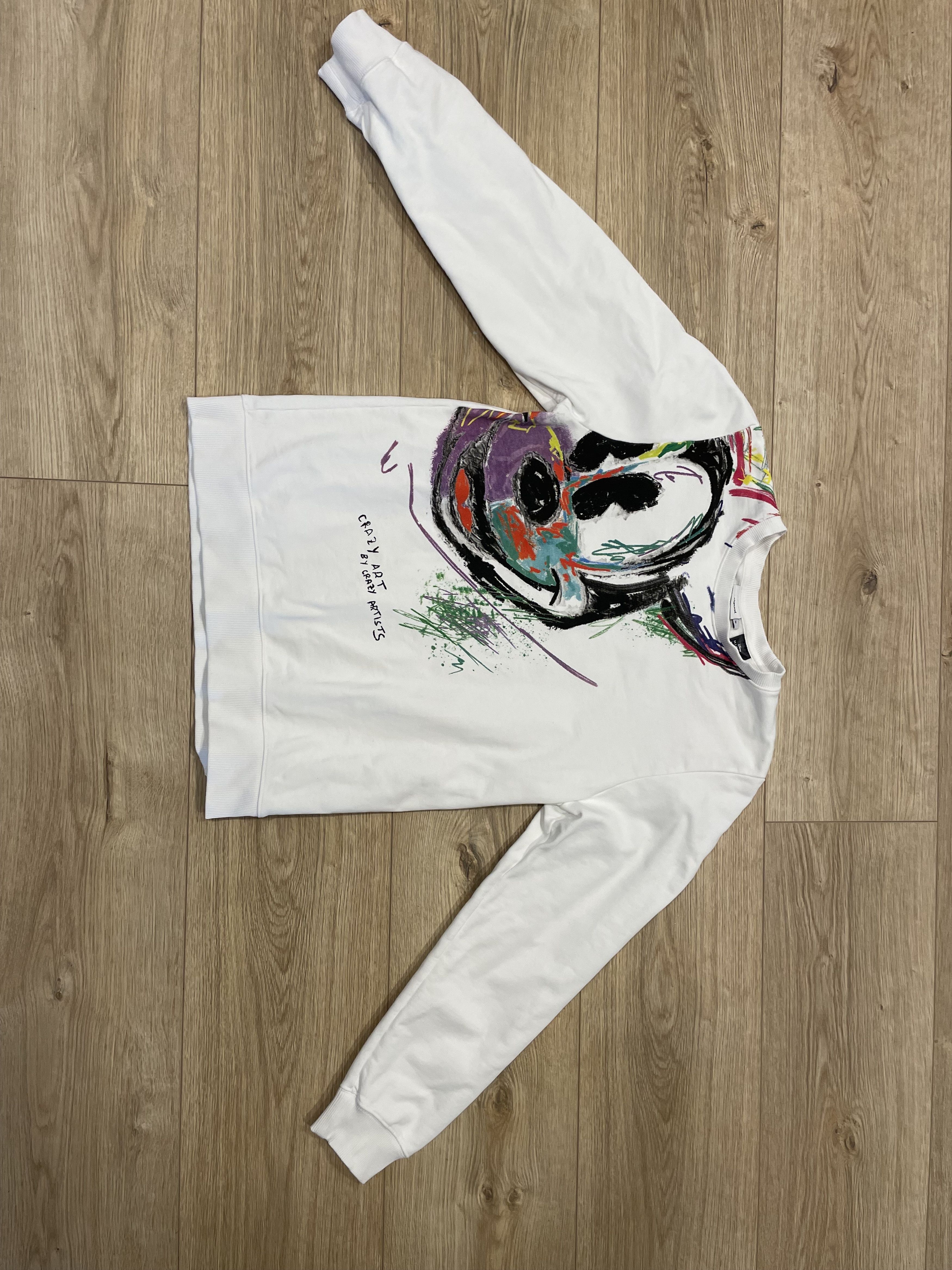 Desigual Desigual Arty Mickey Mouse Sweatshirt "Raw" Size M / US 6-8 / IT 42-44 - 3 Thumbnail