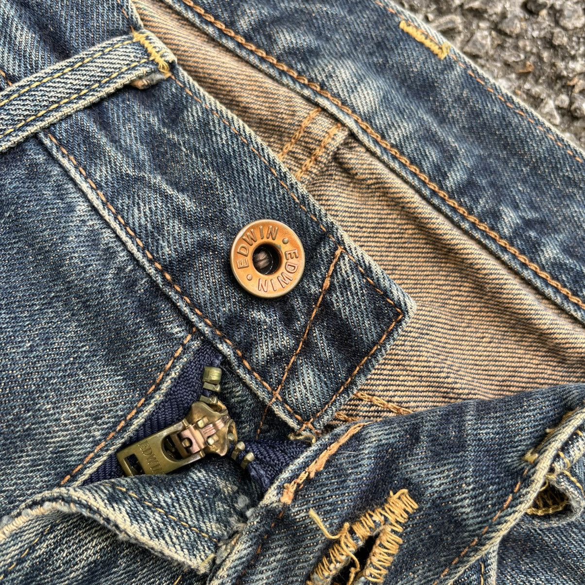 Hysteric Glamour VINTAGE EDWIN 505X SELVEDGE MUDWASH RUSTY DISTRESSED DENIM Size US 31 - 8 Thumbnail