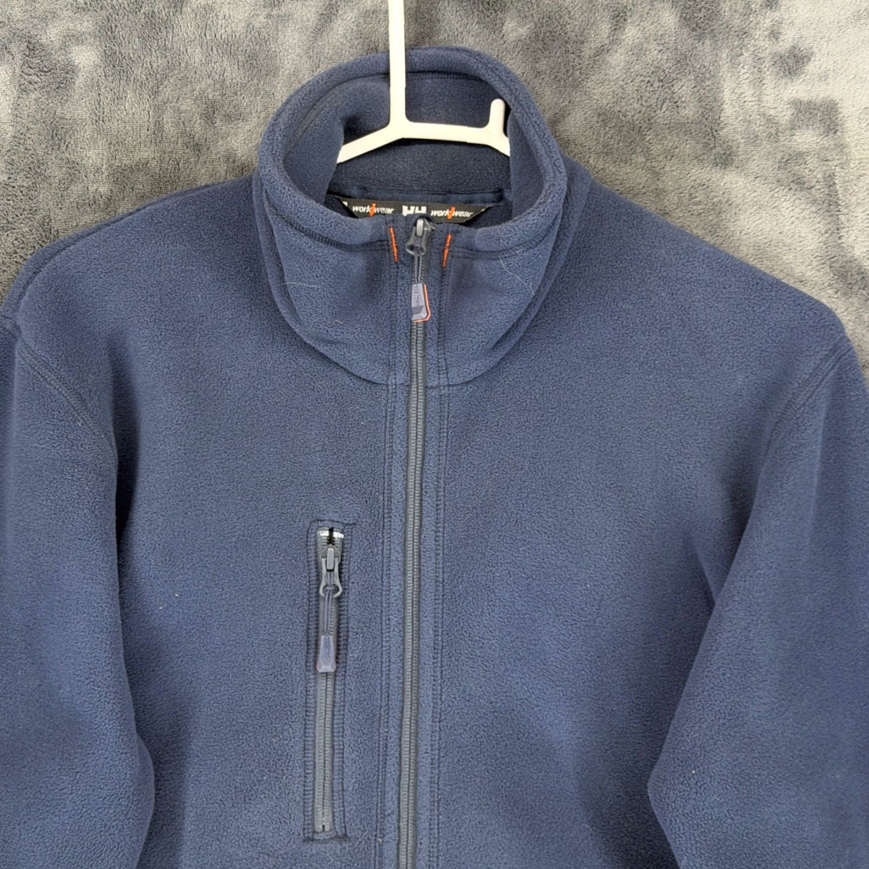 Helly Hansen Helly Hansen Workwear Jacket Mens Navy Blue Polartec Fleece Full Zip FEN 72026 L Size US L / EU 52-54 / 3 - 2 Thumbnail