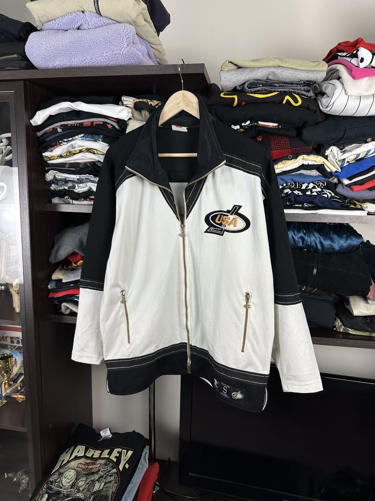 Champion × USA Olympics × Vintage Vintage Champion USA Olympic Full Zip Up Jacket Size US S / EU 44-46 / 1 - 2 Thumbnail