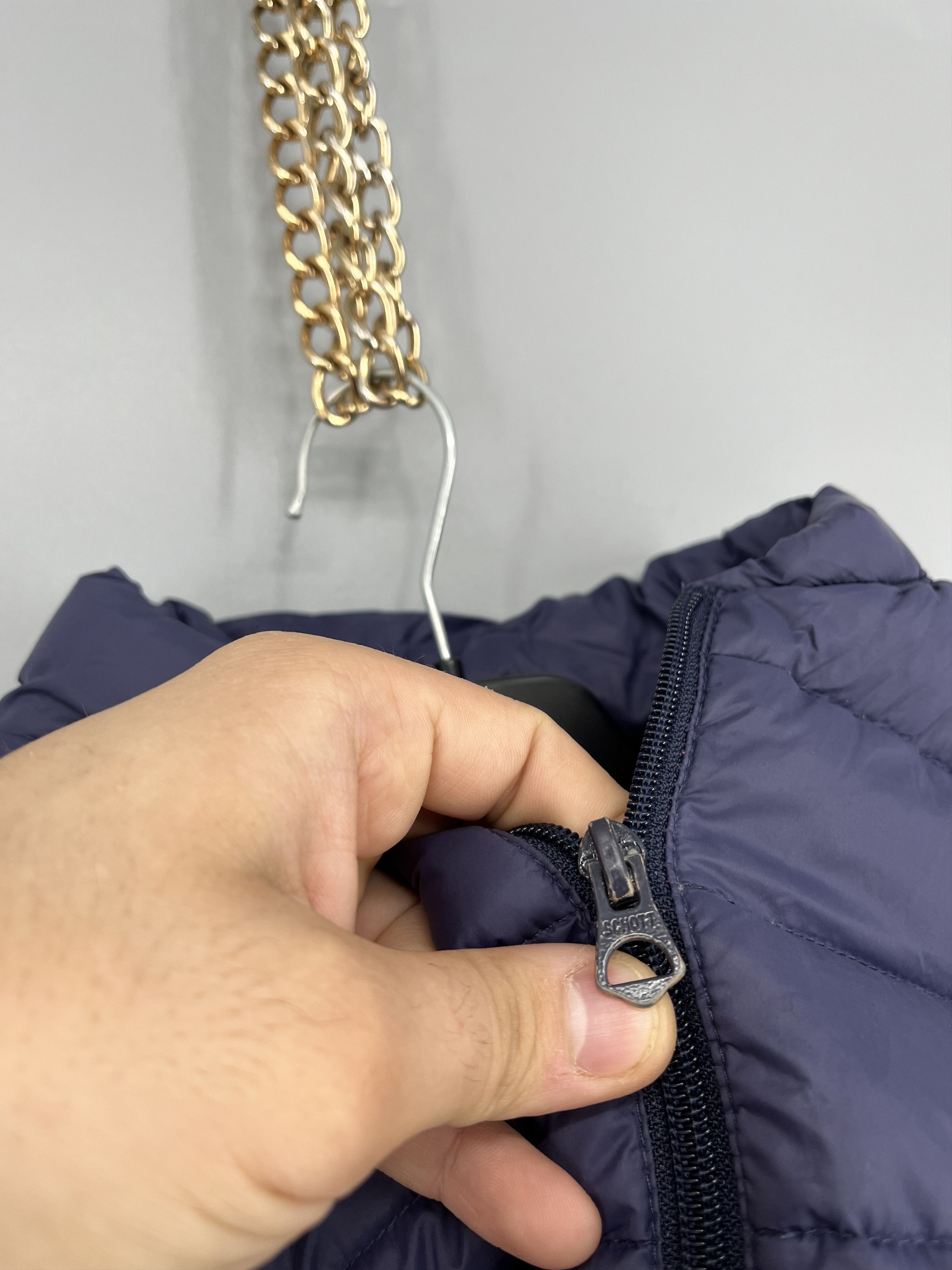 Schott Vintage Schott Down Womens Jacket - Navy Size S Size S / US 4 / IT 40 - 8 Thumbnail
