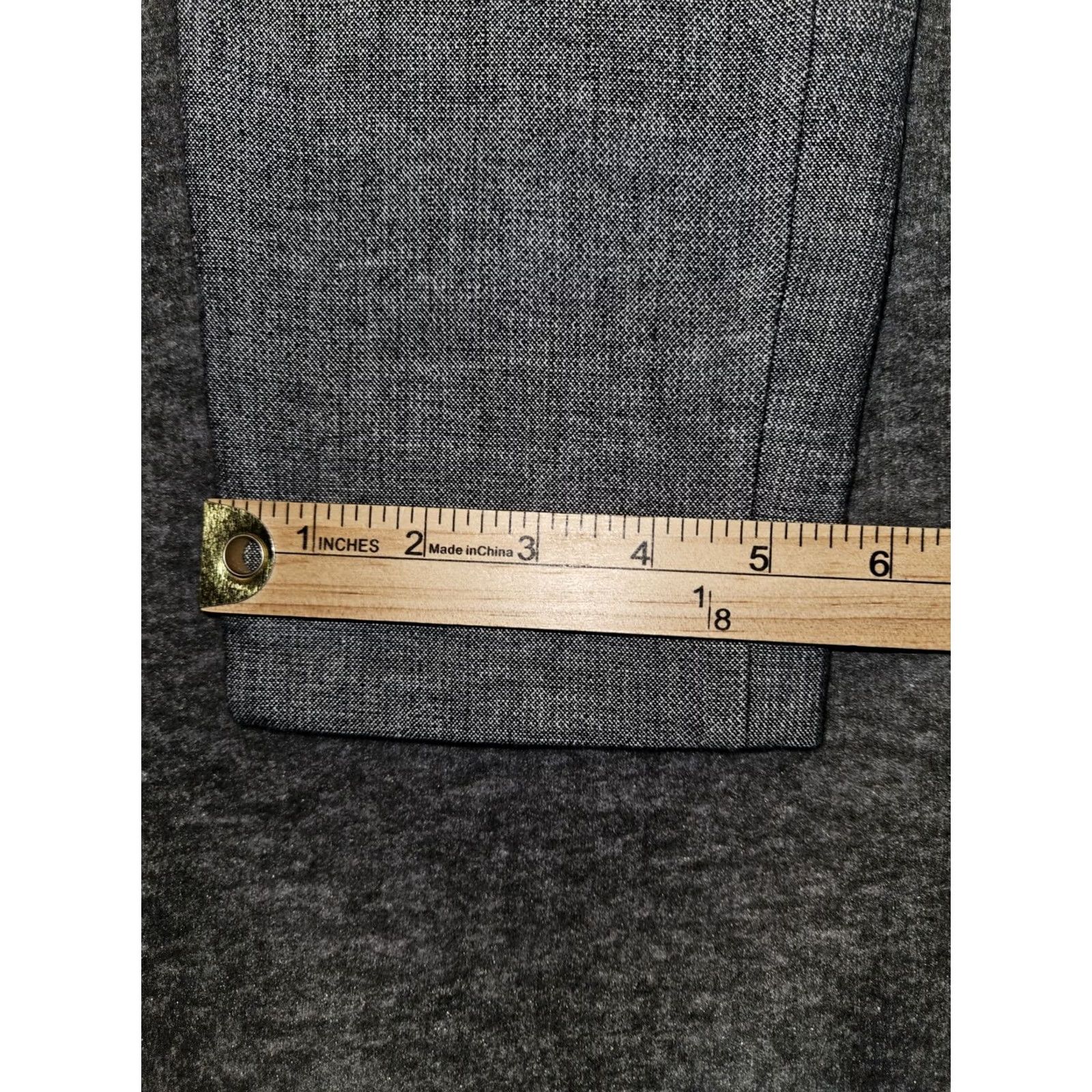 Banana Republic Banana Republic Sloan Pants Women's 6 Ankle Gray Mid Rise Slim Fit Skinny Flared Slit City Preppy Size 28" / US 6 / IT 42 - 6 Thumbnail