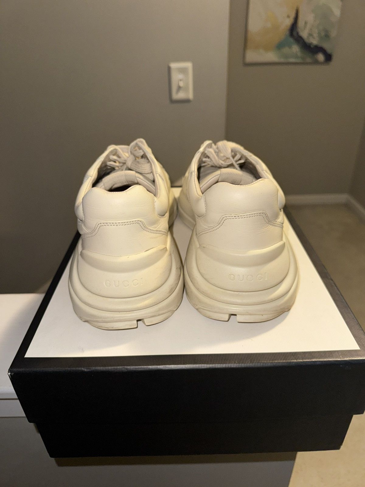 Gucci Gucci Rhyton Logo Ivory Size US 10.5 / EU 43-44 - 4 Thumbnail