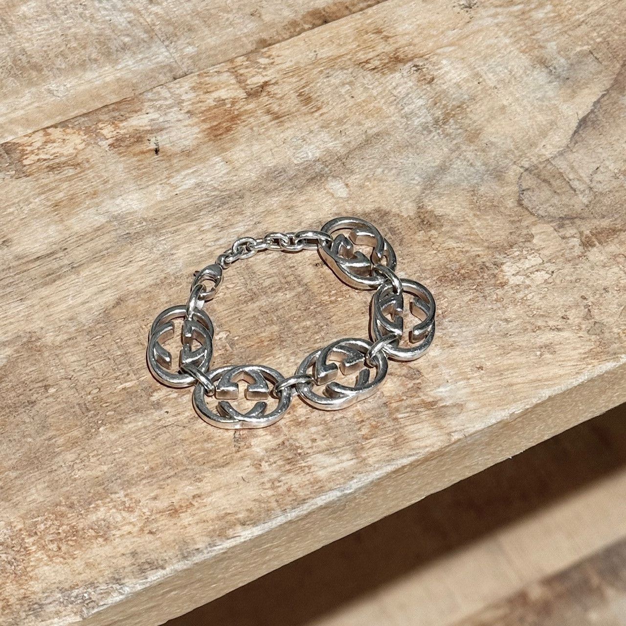 Gucci Gucci 925 Sterling Silver GG Britt Chain Bracelet Size ONE SIZE - 2 Thumbnail