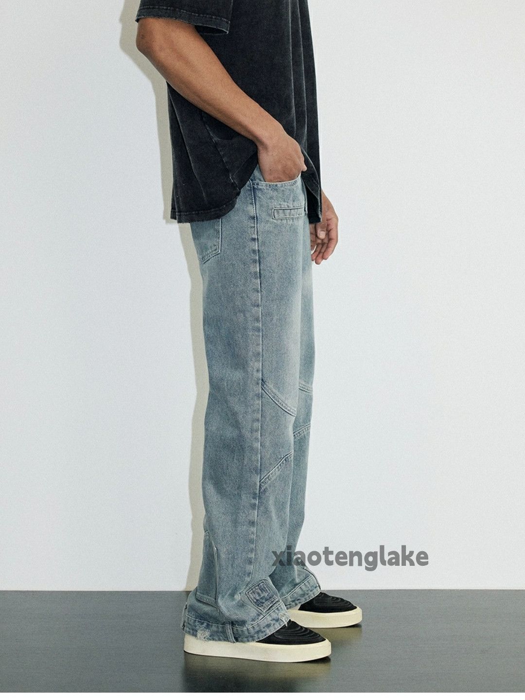 Jean × Vintage washed faded cleanfit yuppie skate punk flared jeans Size US 30 / EU 46 - 6 Thumbnail