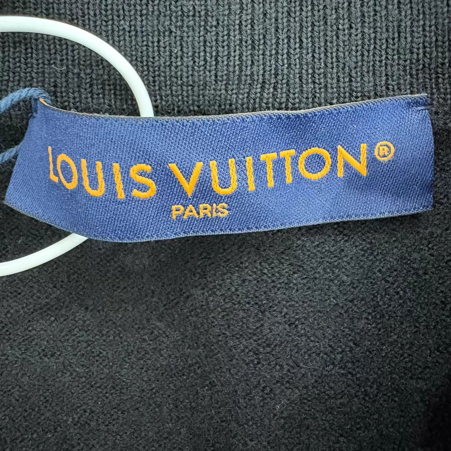 Louis Vuitton LV 2025ss Crystal-Embellished Logo Black Knit Wool Sweater Size S / US 4 / IT 40 - 3 Thumbnail
