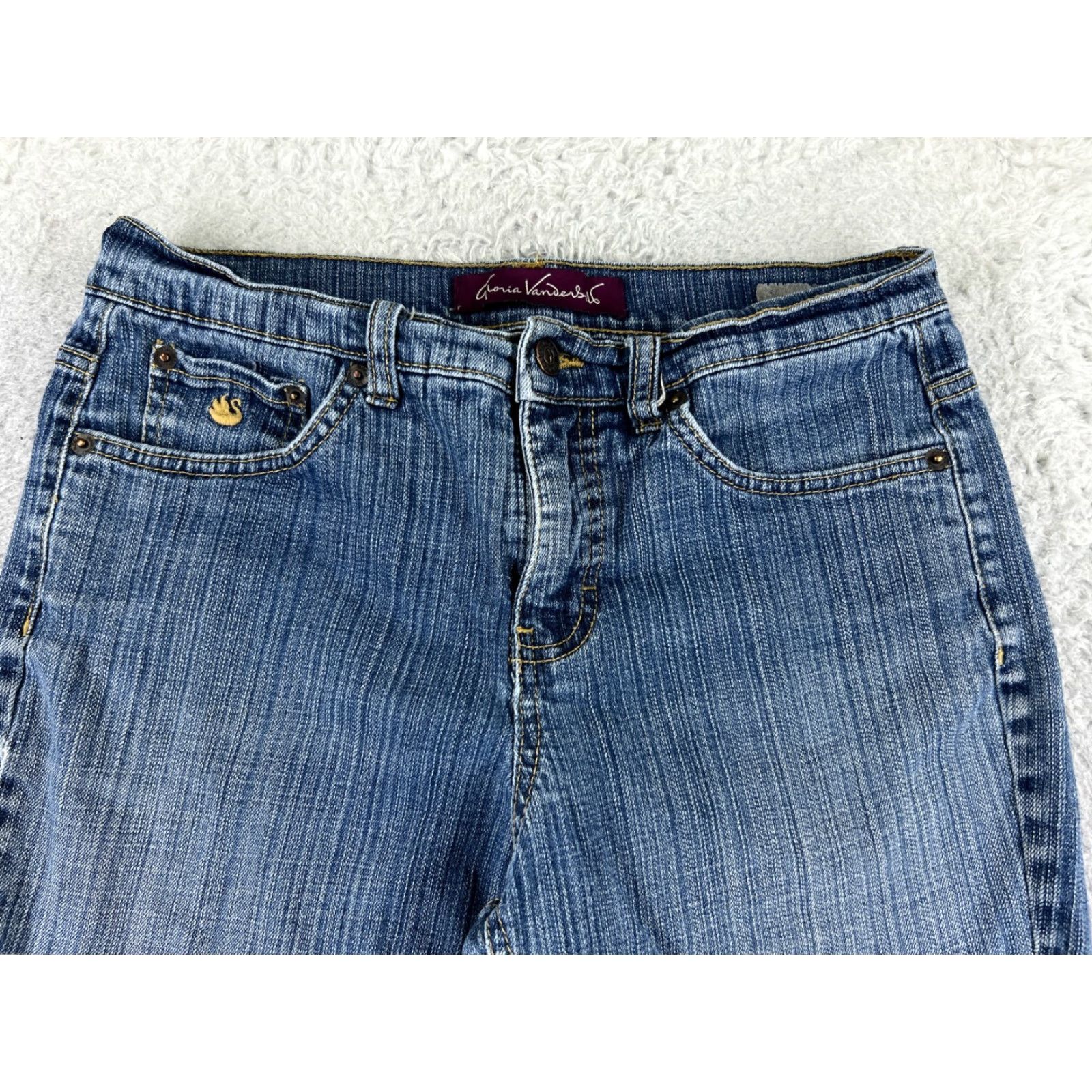Gloria Vanderbilt Gloria Vanderbilt Jeans Womens 6 Blue Denim Bootcut Mid Rise Cotton 27x28 Size 28" / US 6 / IT 42 - 4 Thumbnail
