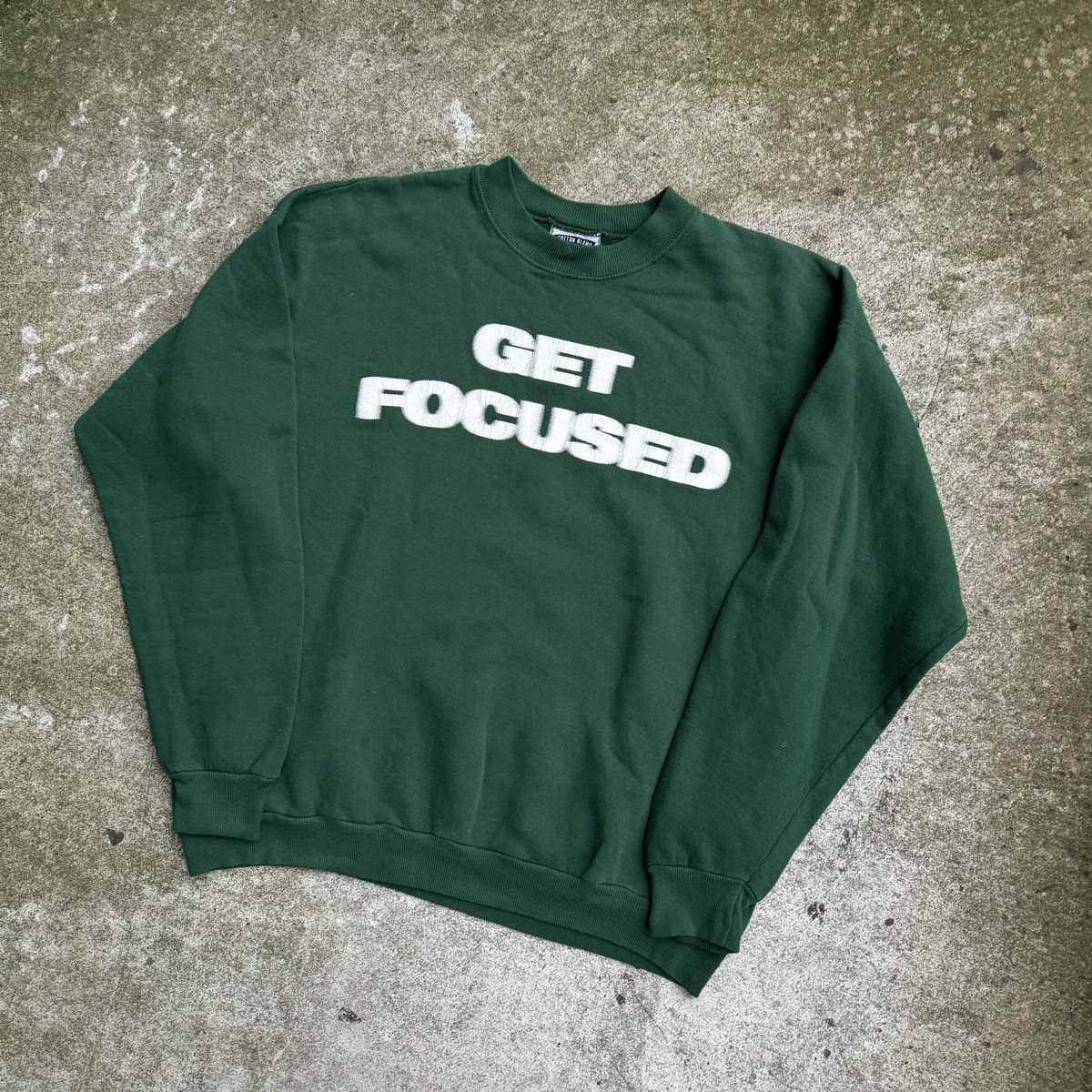 Vintage VINTAGE 90s GET FOCUSED BLURRY PRINT CREWNECK SWEATSHIRT Size US XL / EU 56 / 4 - 4 Thumbnail