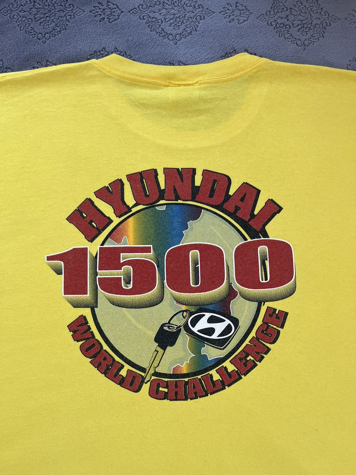 Vintage Vintage 90’s Hyundai 1500 World Challenge T-Shirt Size US XXL / EU 58 / 5 - 1 Thumbnail