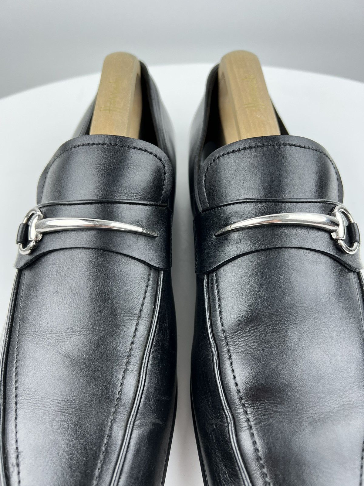 Gucci GUCCI Loafers Leather Shoes HORSEBIT Black Men’s Size US 9 / EU 42 - 8 Thumbnail