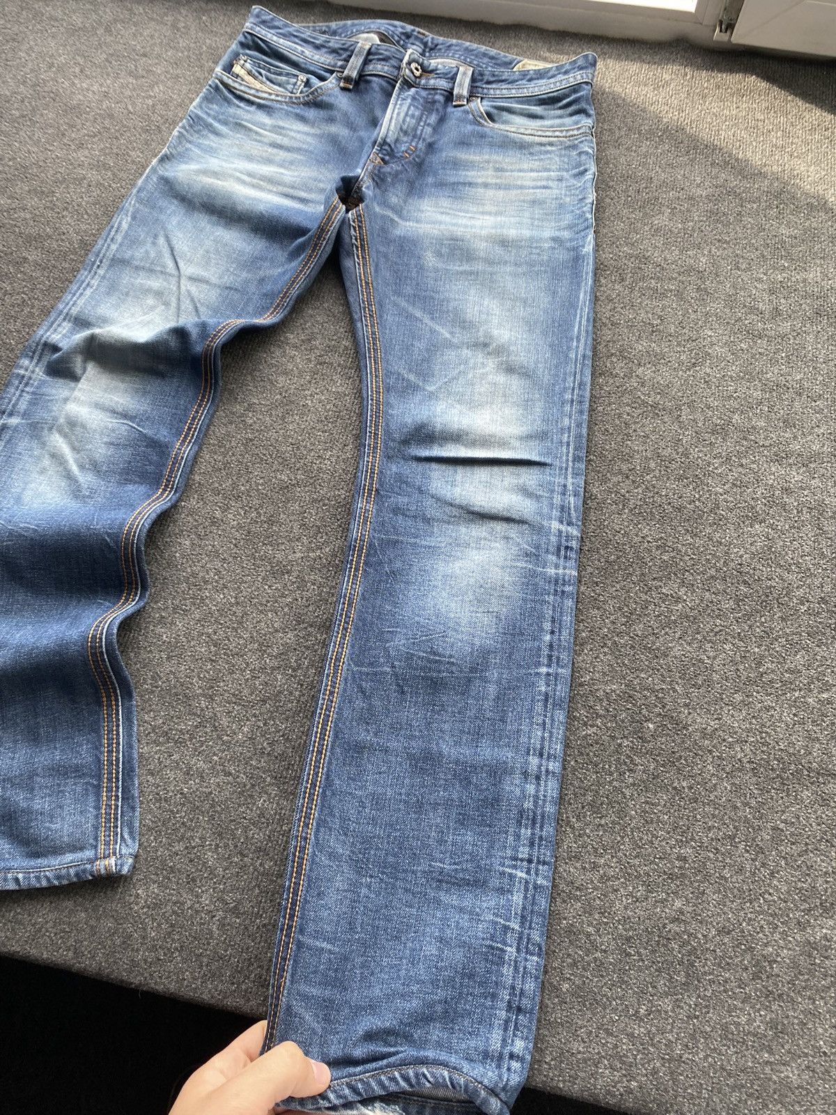 Diesel 🔥Opium Punk Diesel blue jeans thavar 31 mens Size US 31 - 2 Thumbnail